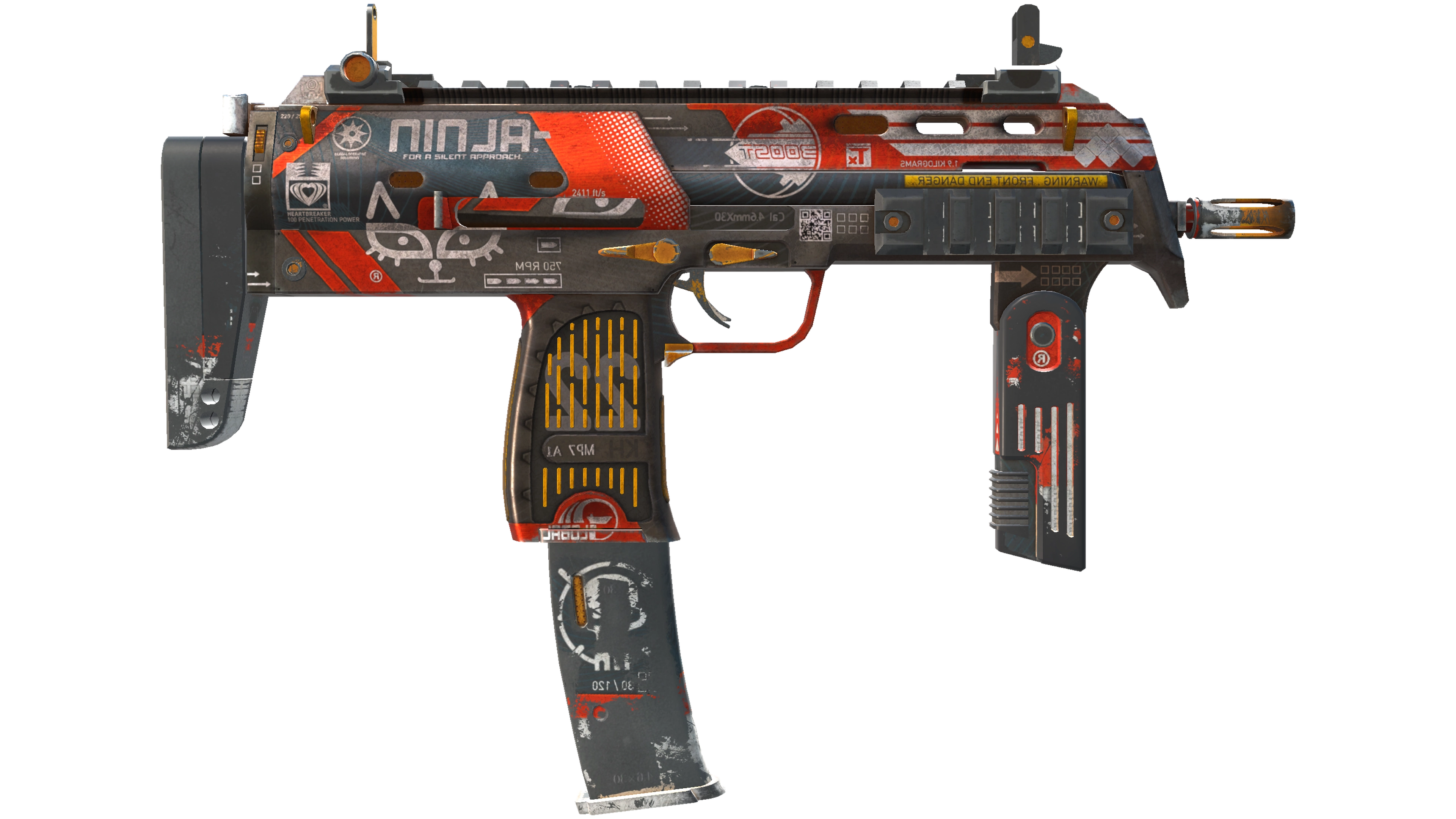 StatTrak™ MP7 | Bloodsport (Battle-Scarred) thumbnail