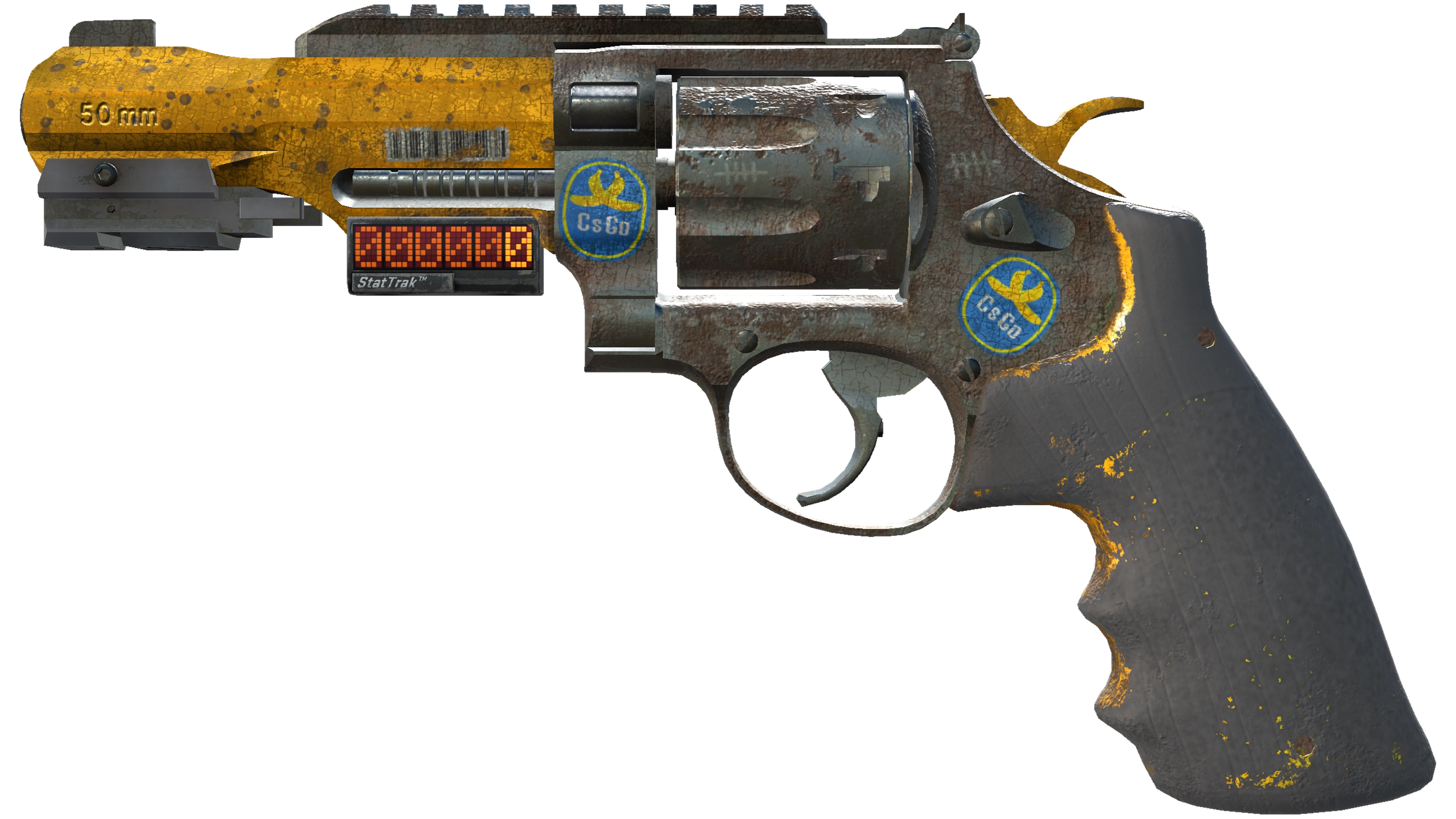 StatTrak™ R8 Revolver | Banana Cannon (Battle-Scarred)