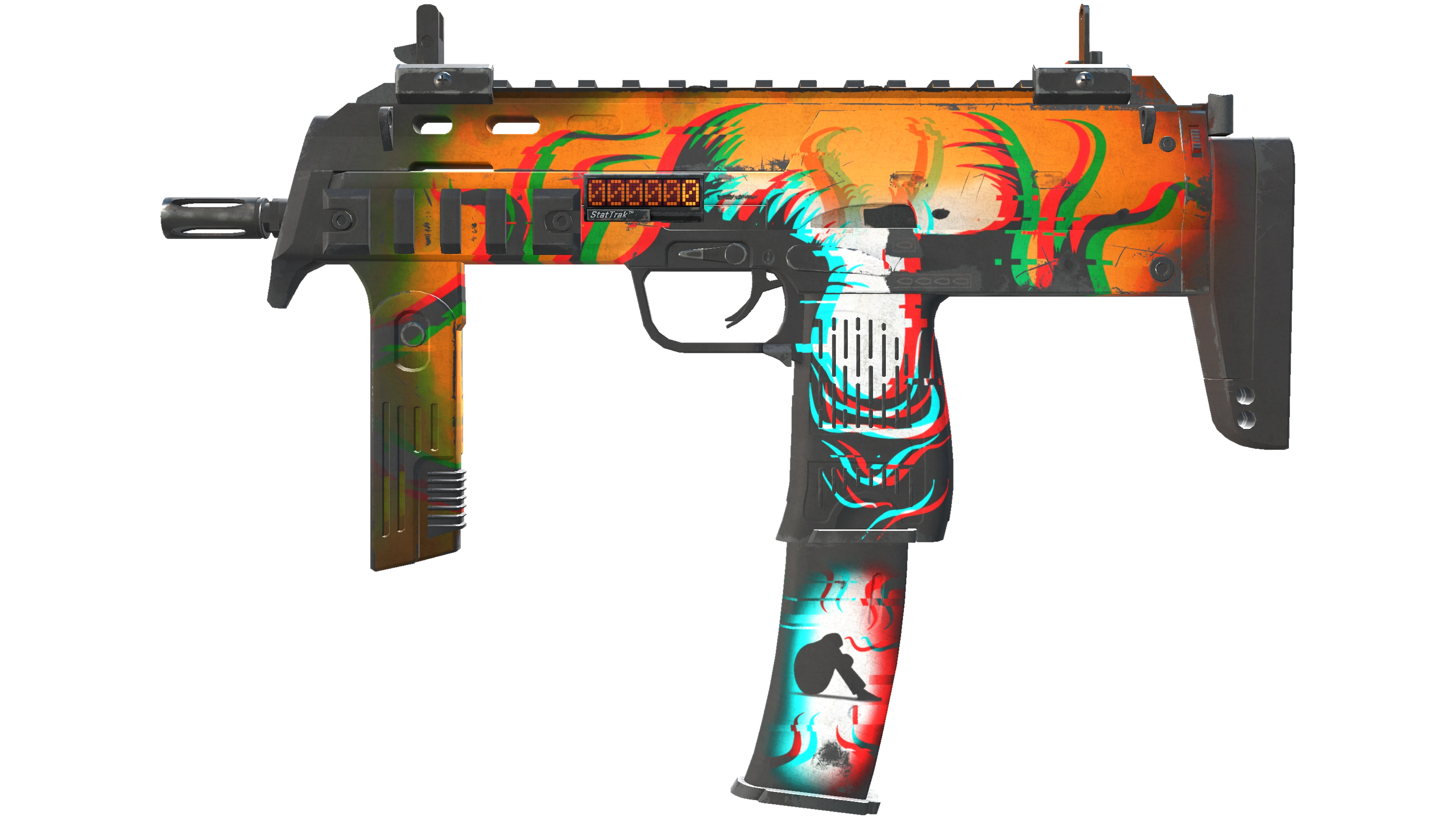 StatTrak™ MP7 | Abyssal Apparition (Well-Worn)