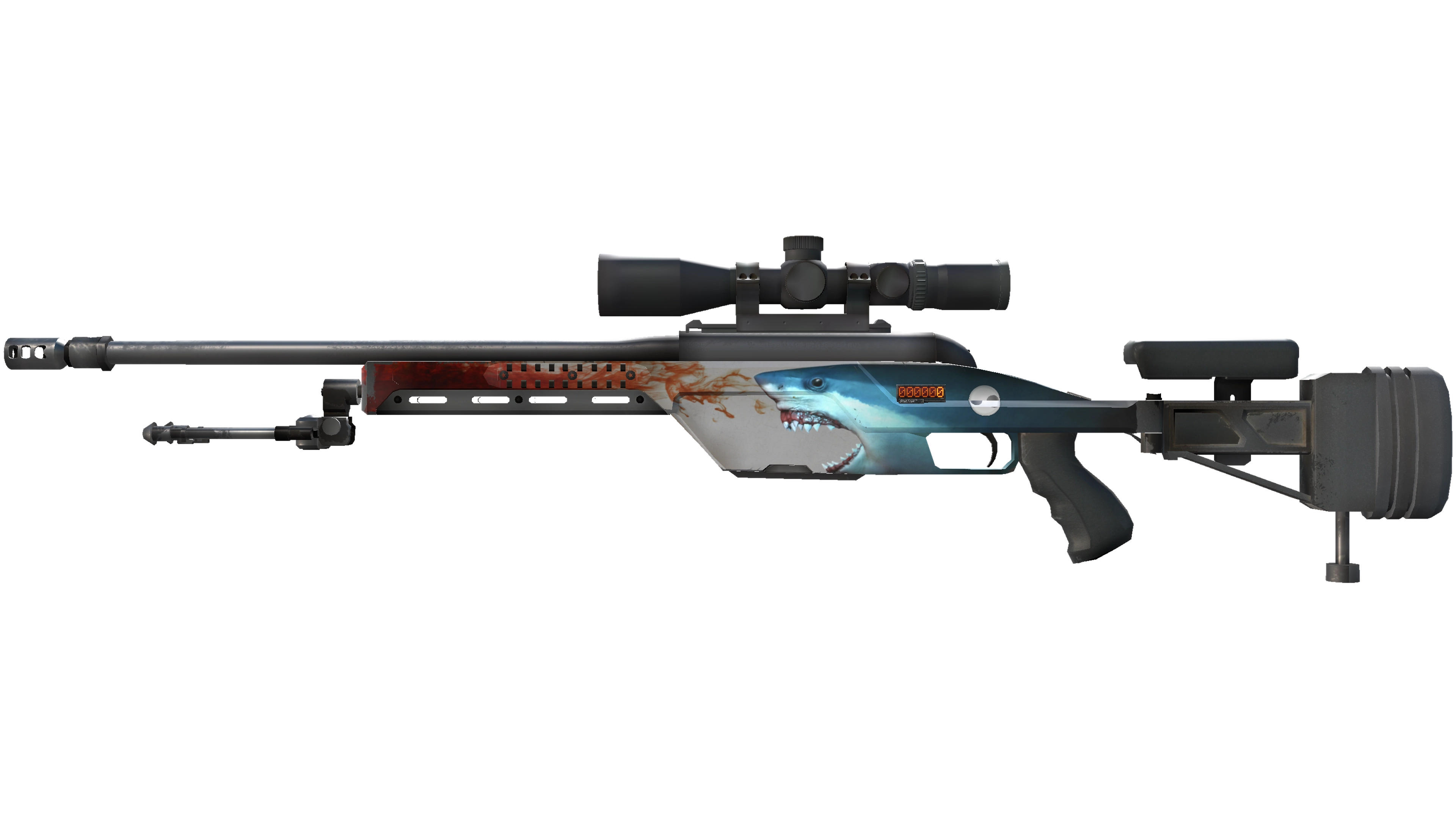 StatTrak™ SSG 08 | Blood in the Water (Minimal Wear)