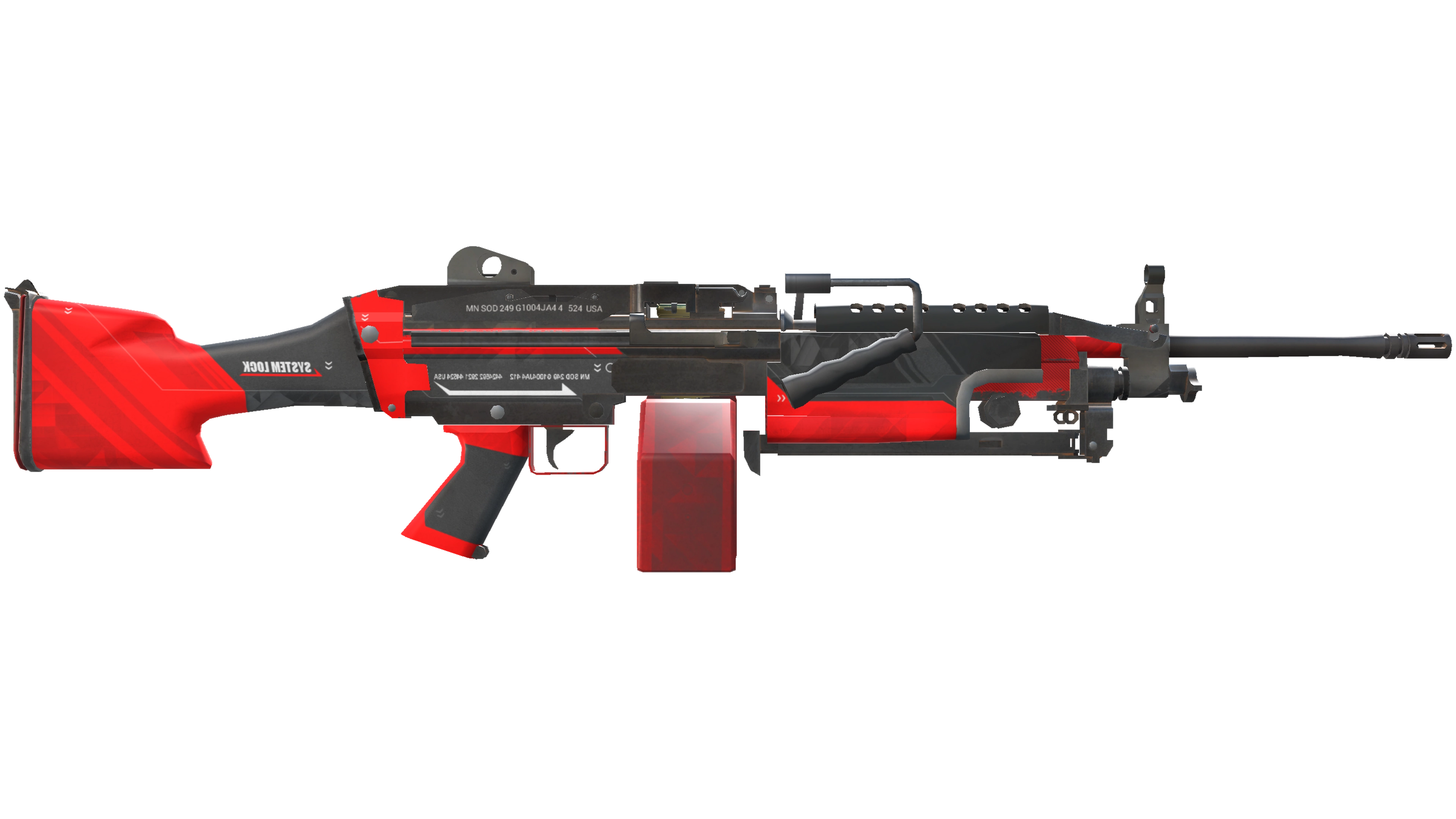 StatTrak™ M249 | System Lock (Minimal Wear) thumbnail
