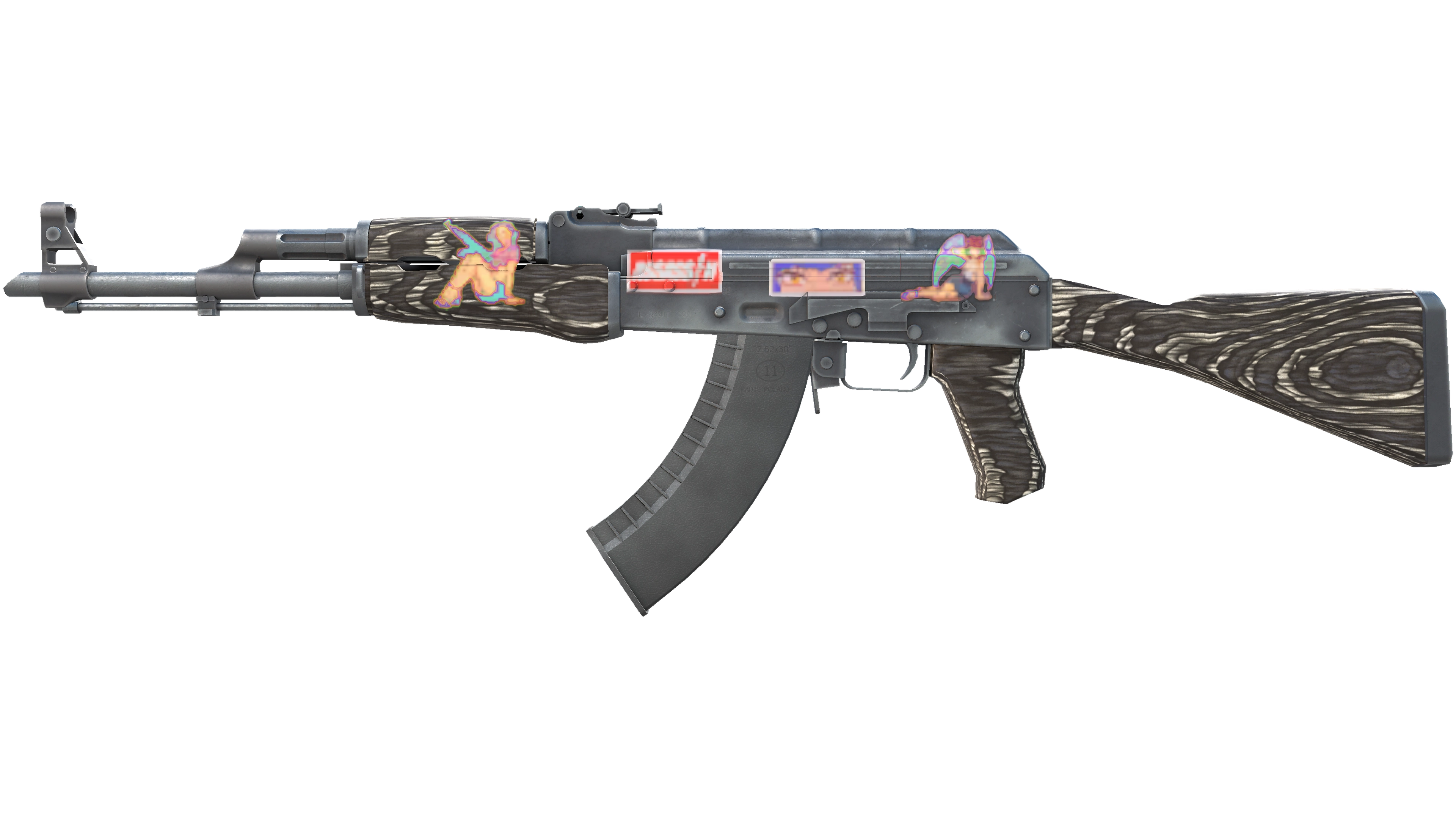 Souvenir AK-47 | Black Laminate (Battle-Scarred)