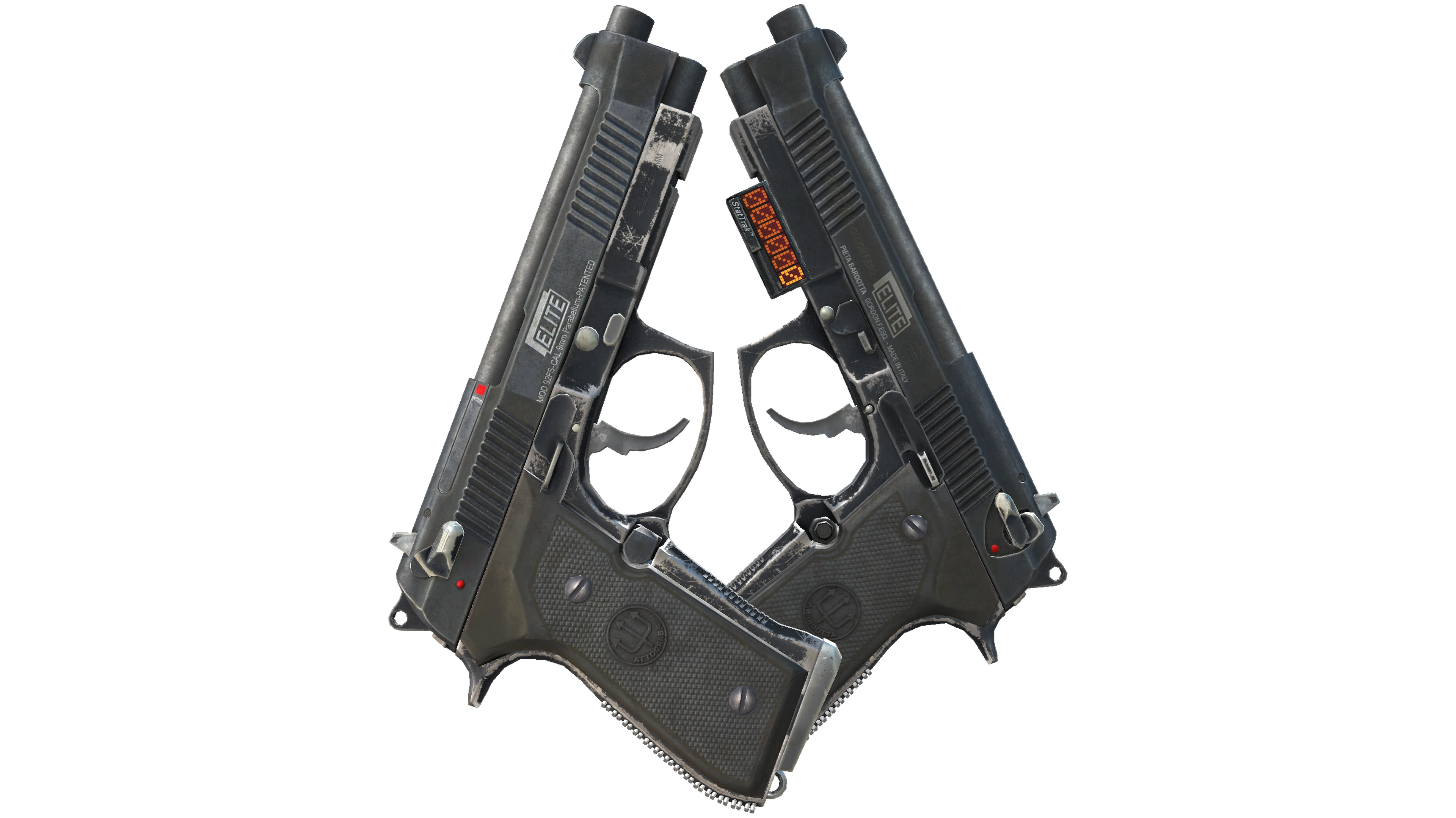 StatTrak™ Dual Berettas | Elite 1.6 (Battle-Scarred)