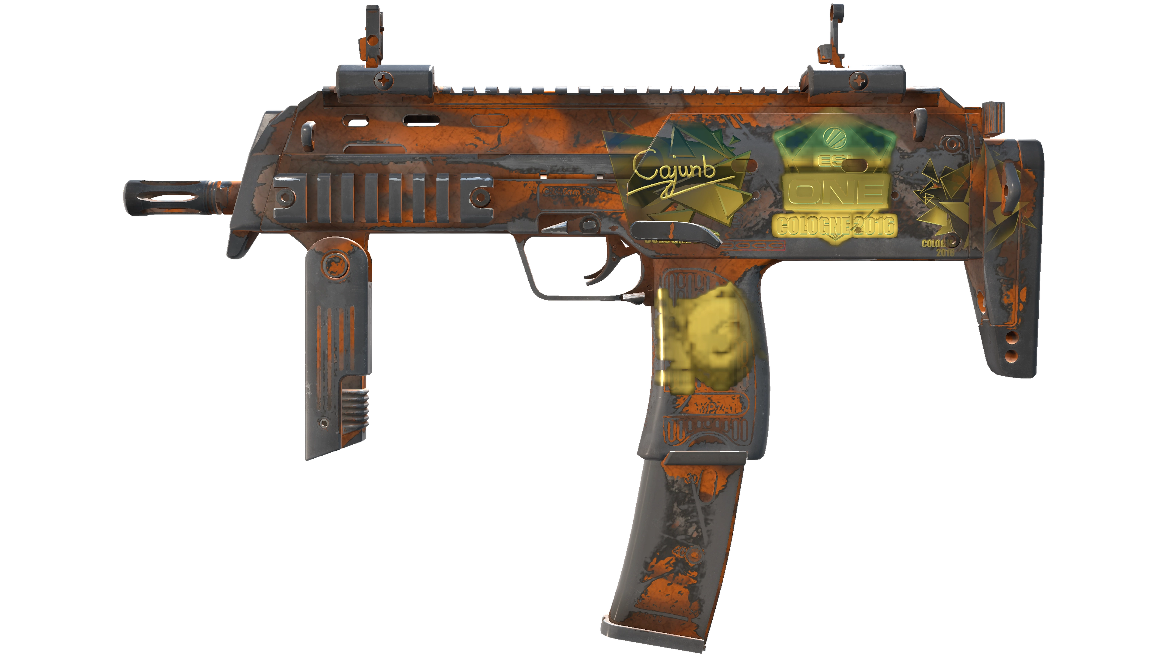 Souvenir MP7 | Orange Peel (Battle-Scarred)