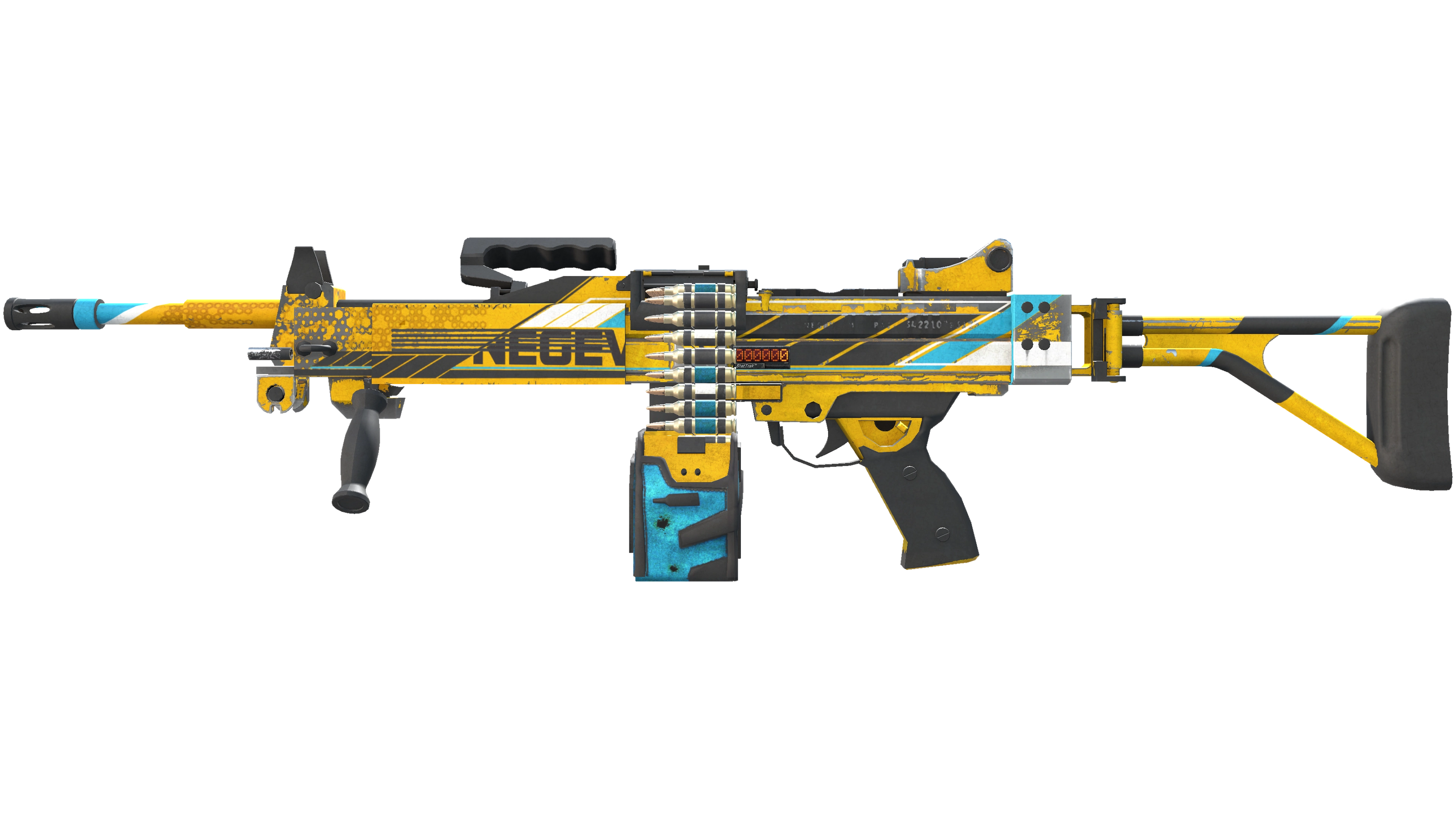 StatTrak™ Negev | Power Loader (Well-Worn)