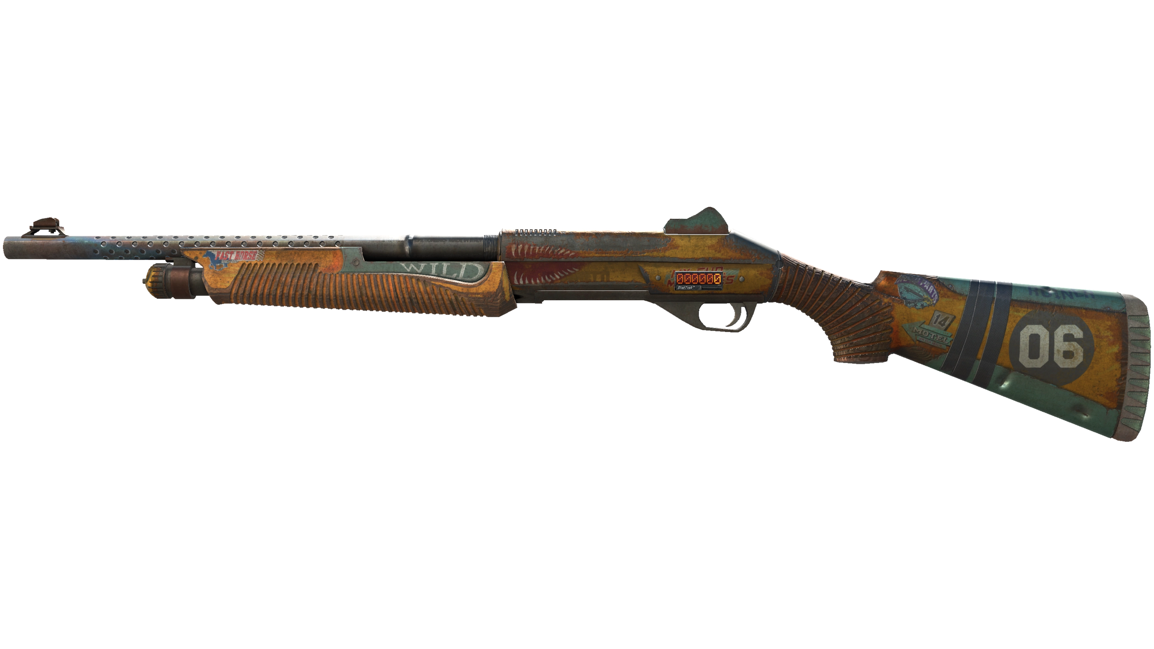 StatTrak™ Nova | Wild Six (Battle-Scarred) thumbnail
