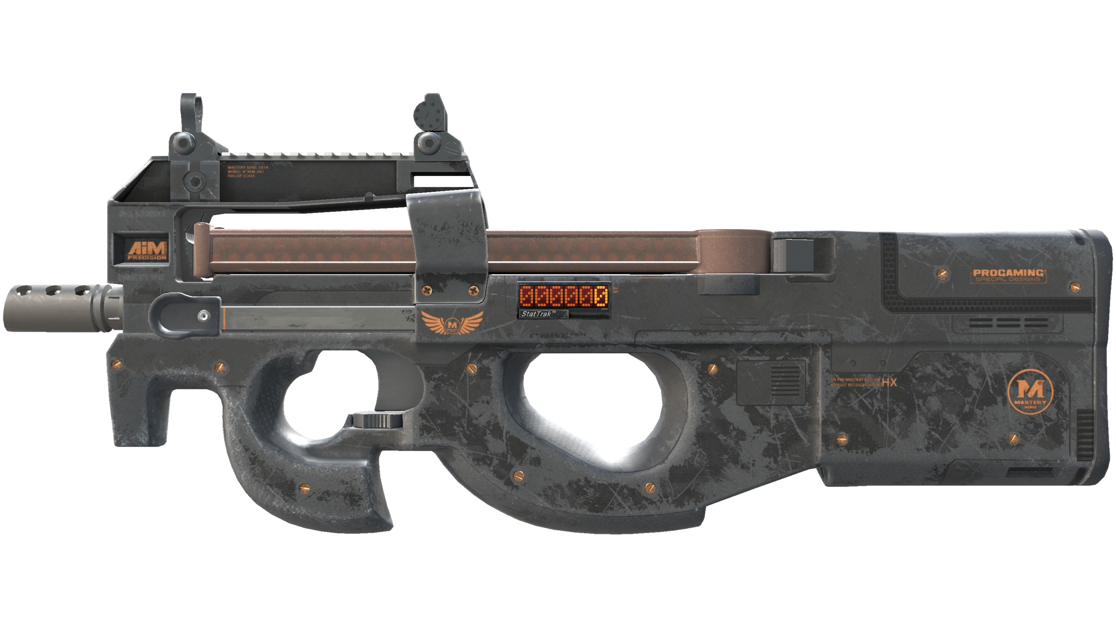 StatTrak™ P90 | Elite Build (Battle-Scarred)