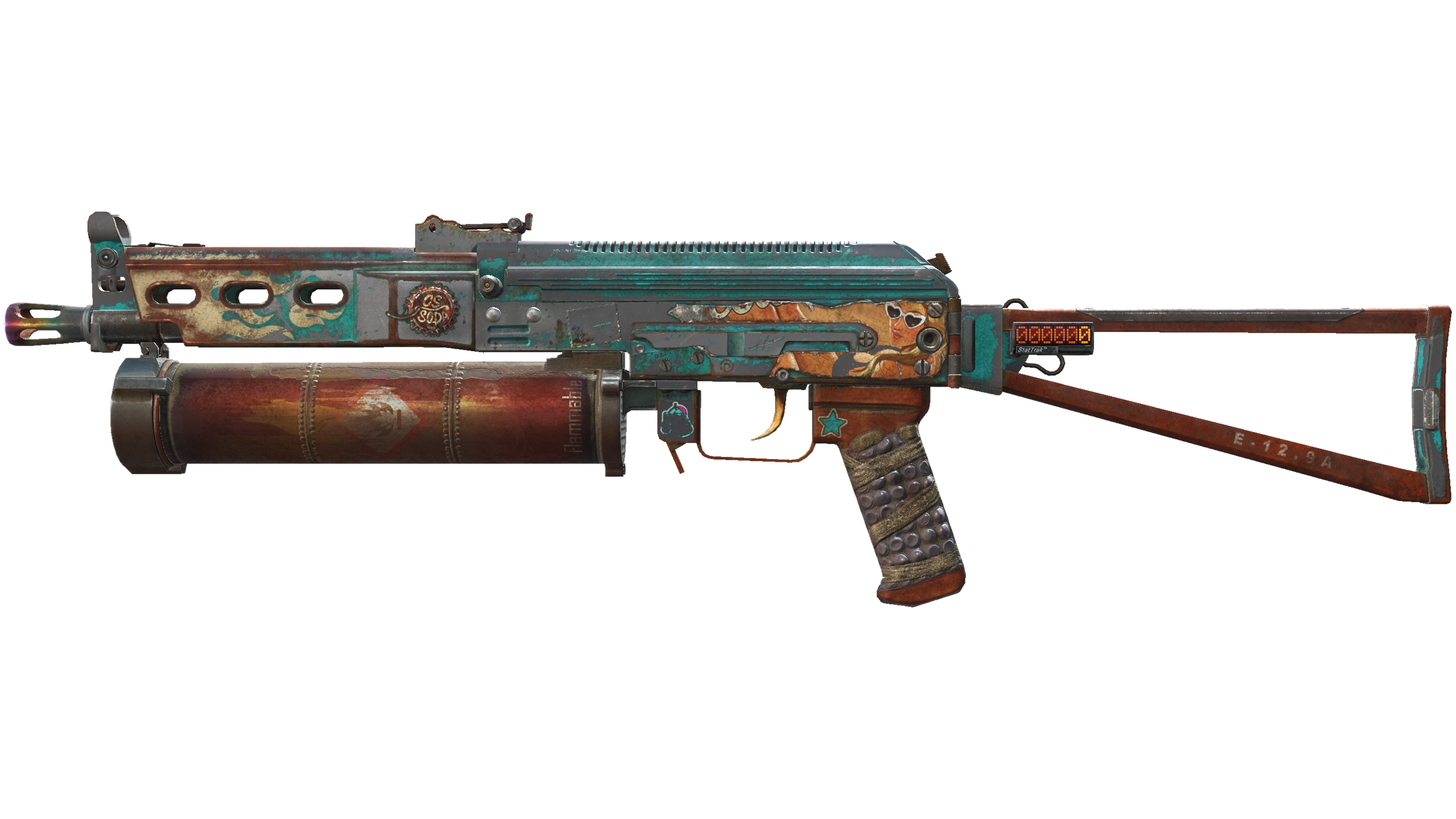 StatTrak™ PP-Bizon | Embargo (Battle-Scarred)