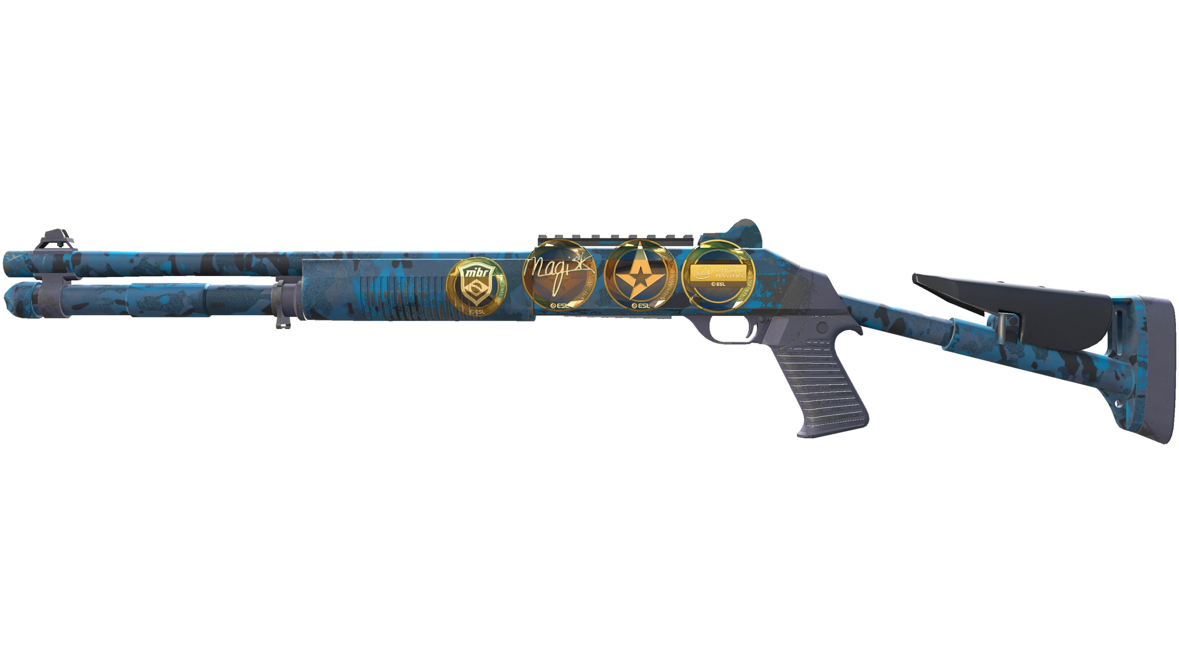 Souvenir XM1014 | VariCamo Blue (Minimal Wear)