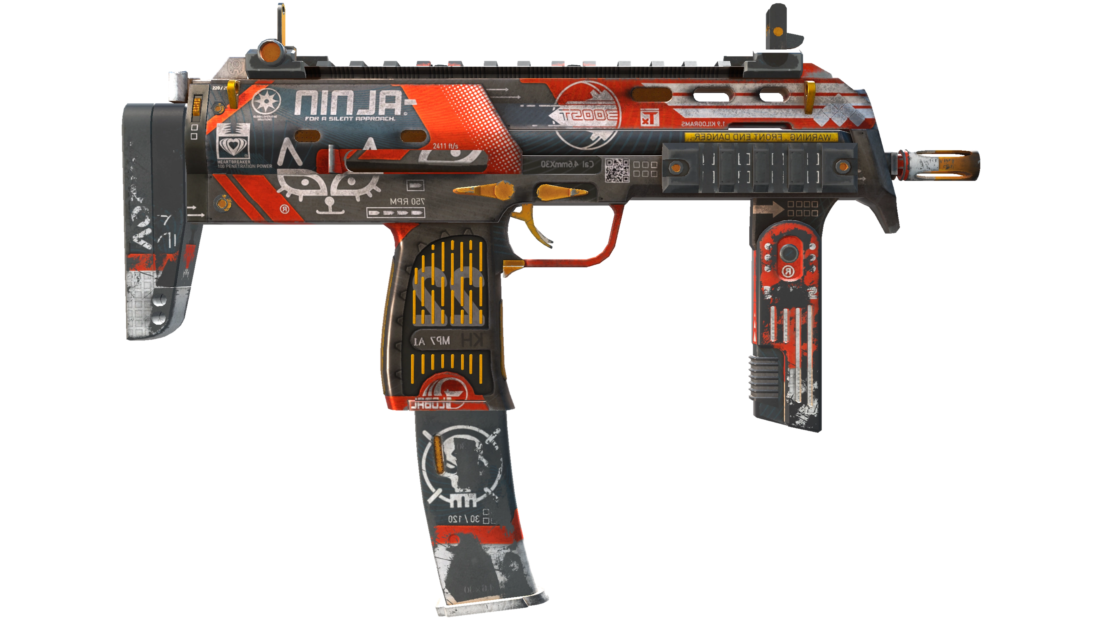 StatTrak™ MP7 | Bloodsport (Battle-Scarred) thumbnail