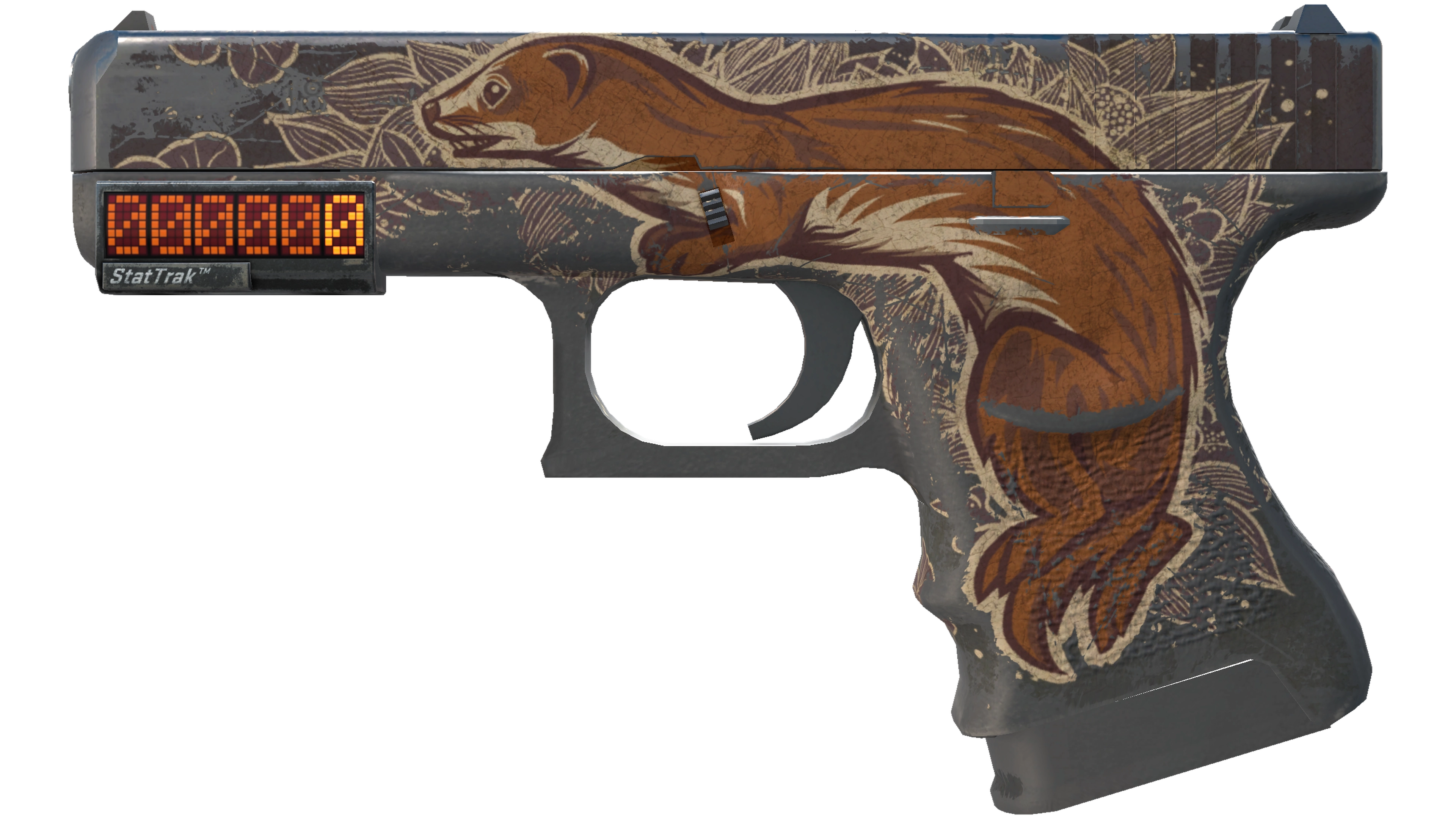 StatTrak™ Glock-18 | Weasel (Battle-Scarred)