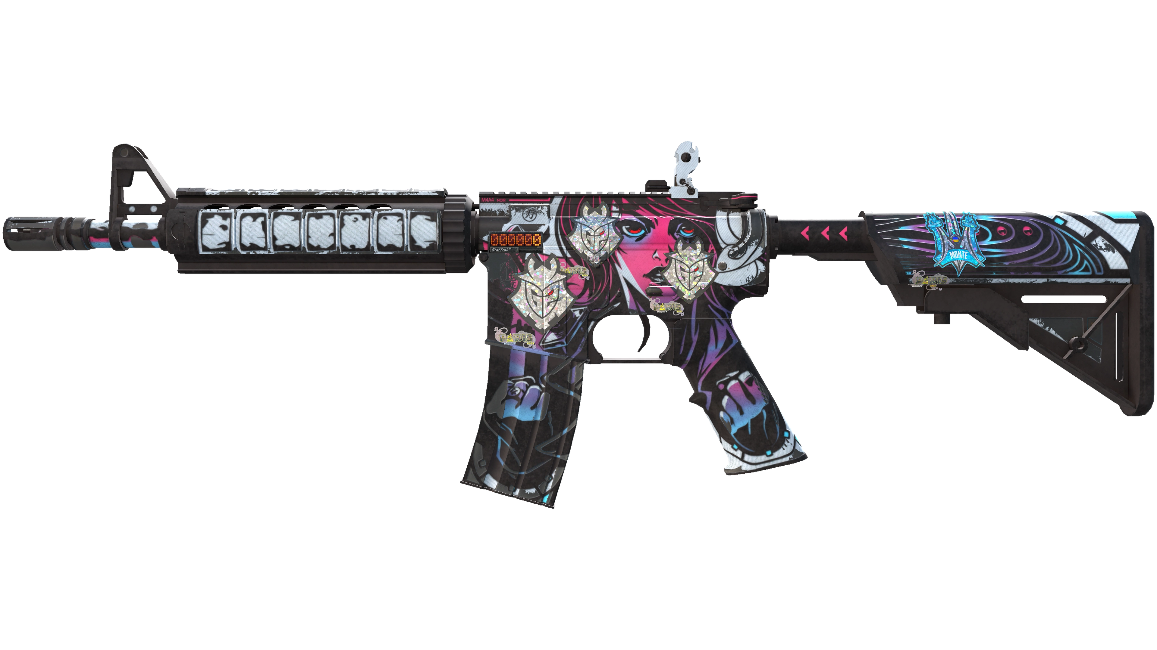 StatTrak™ M4A4 | Neo-Noir (Well-Worn)