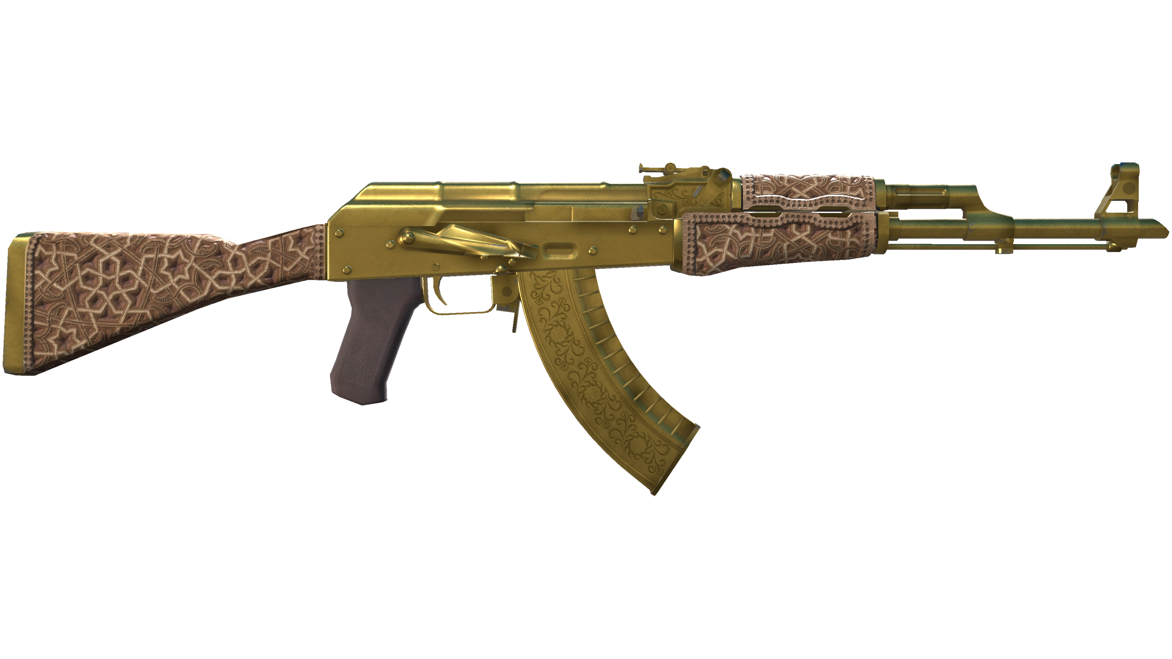 Souvenir AK-47 | Gold Arabesque (Well-Worn) thumbnail