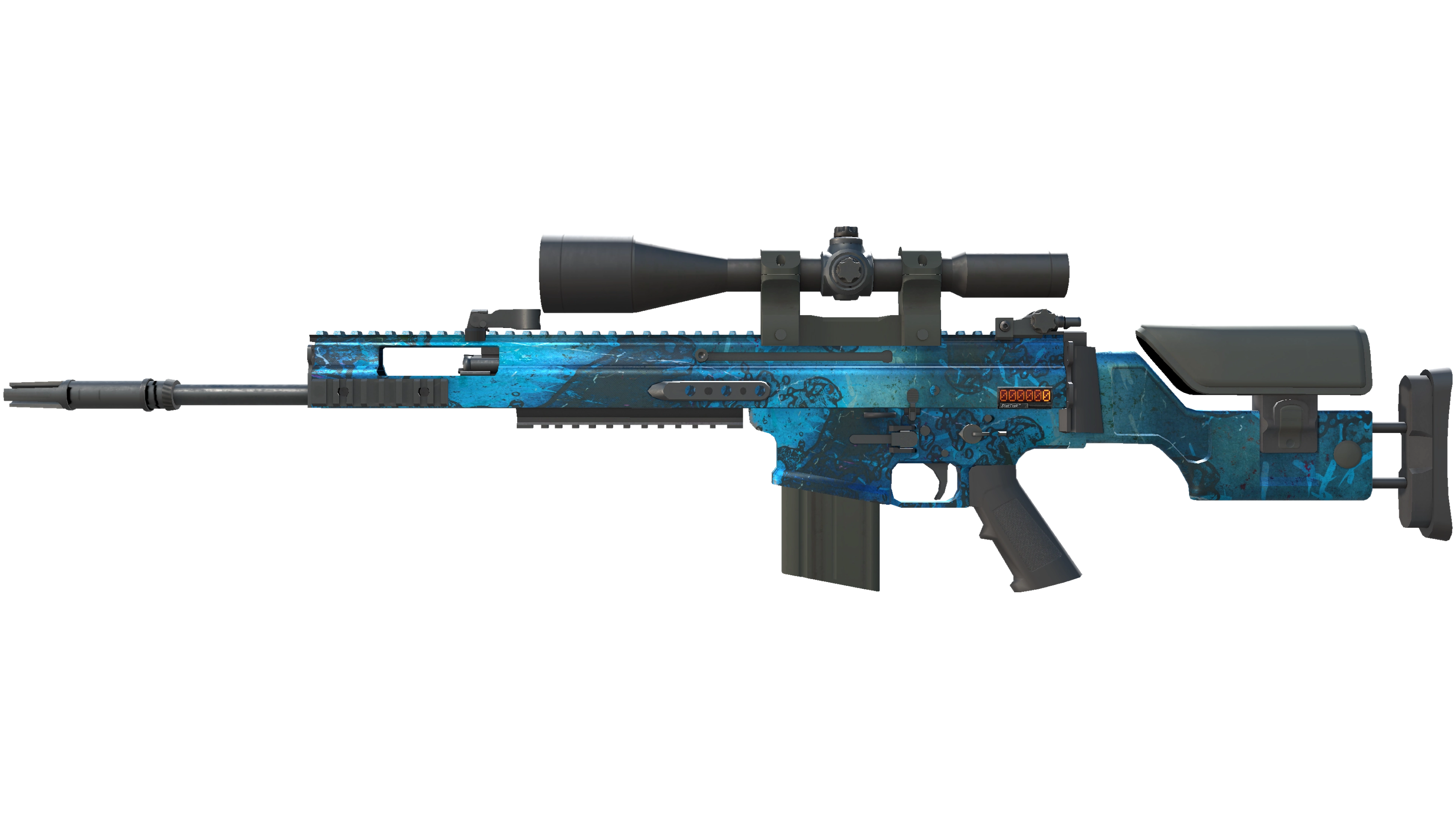 StatTrak™ SCAR-20 | Grotto (Battle-Scarred)