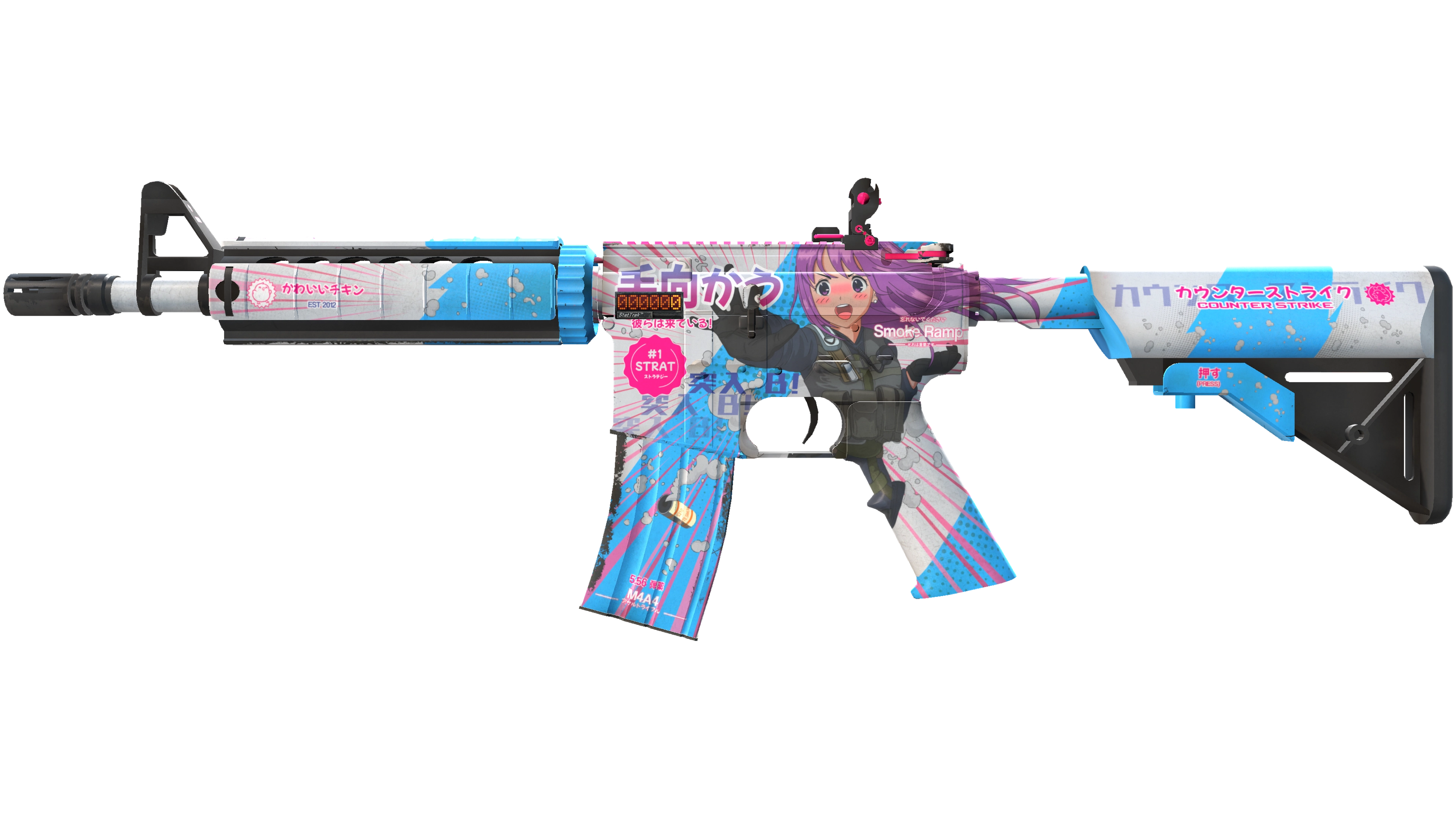 StatTrak™ M4A4 | Temukau (Minimal Wear)