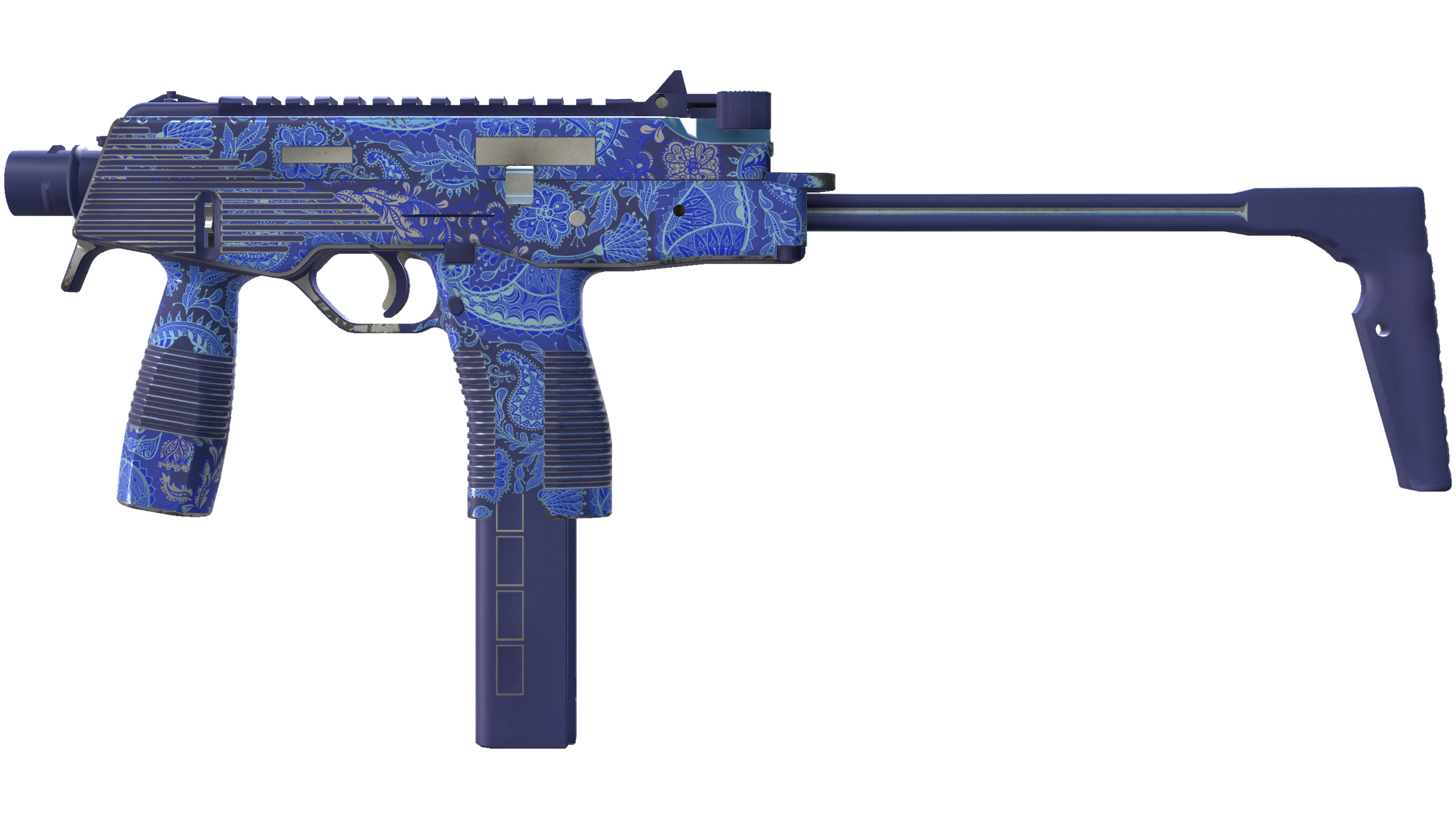 MP9 | Cobalt Paisley (Minimal Wear)