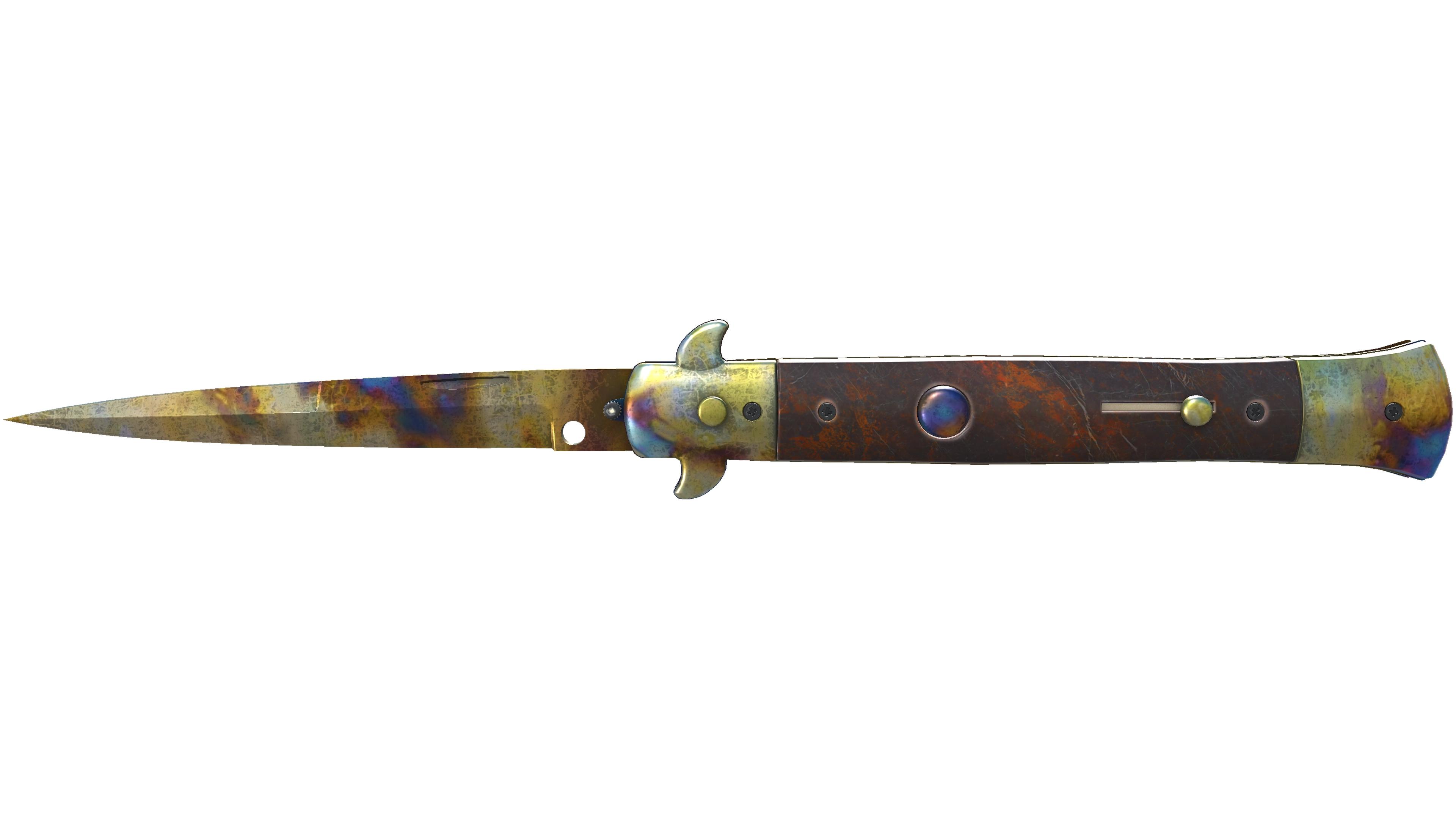 ★ Stiletto Knife | Case Hardened (Well-Worn) thumbnail