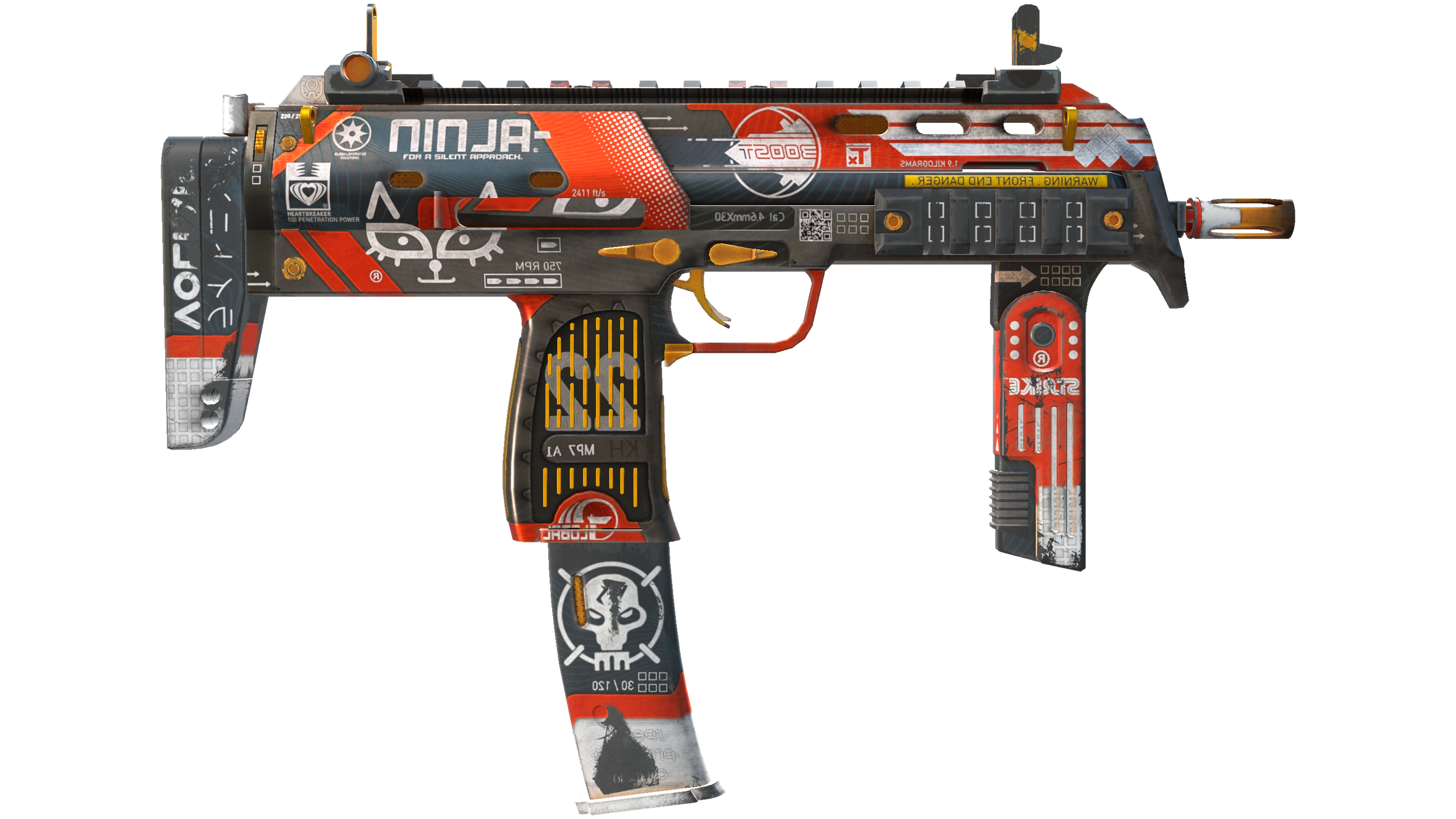 StatTrak™ MP7 | Bloodsport (Field-Tested) 缩略图