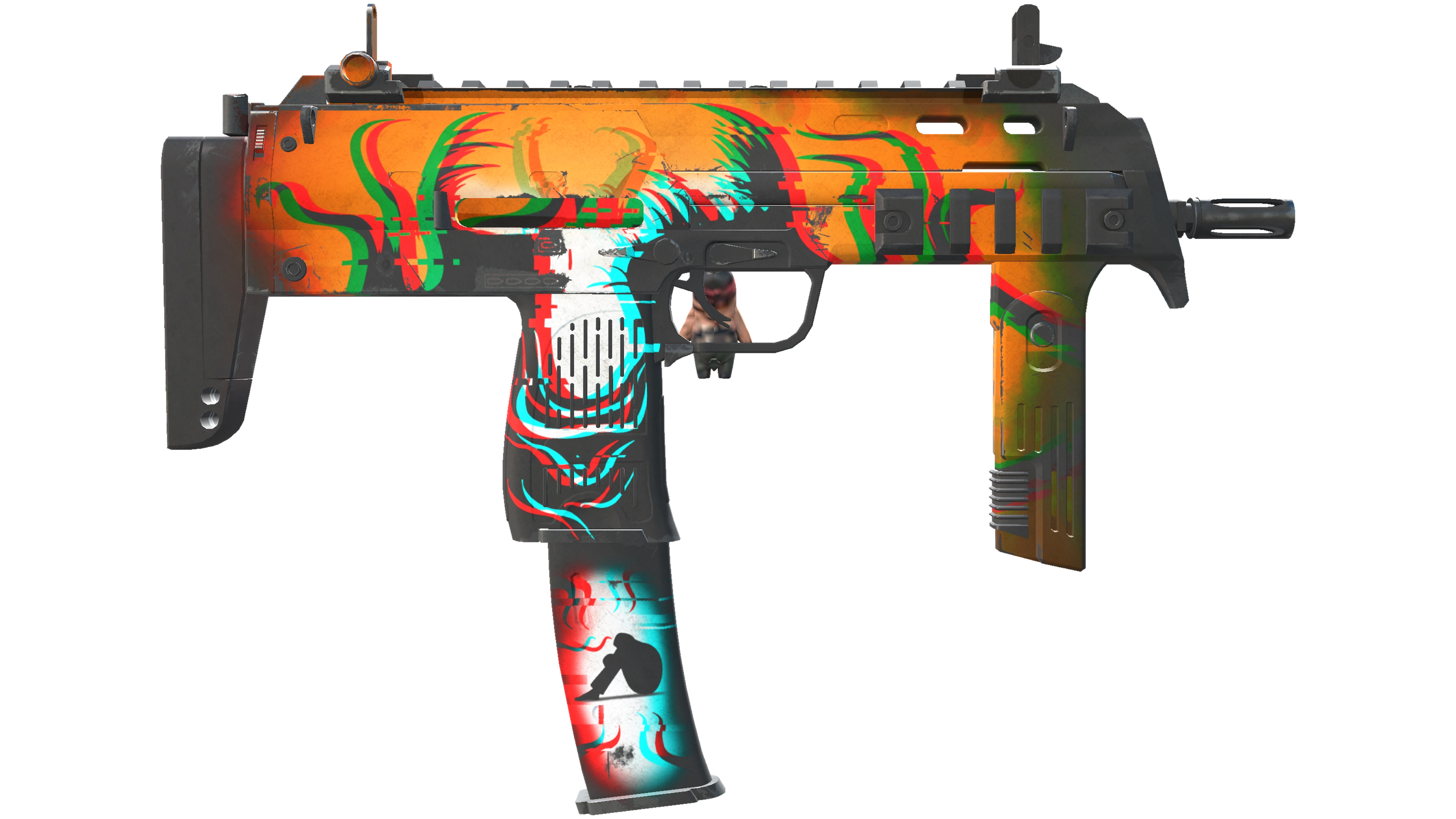 StatTrak™ MP7 | Abyssal Apparition (Well-Worn) thumbnail