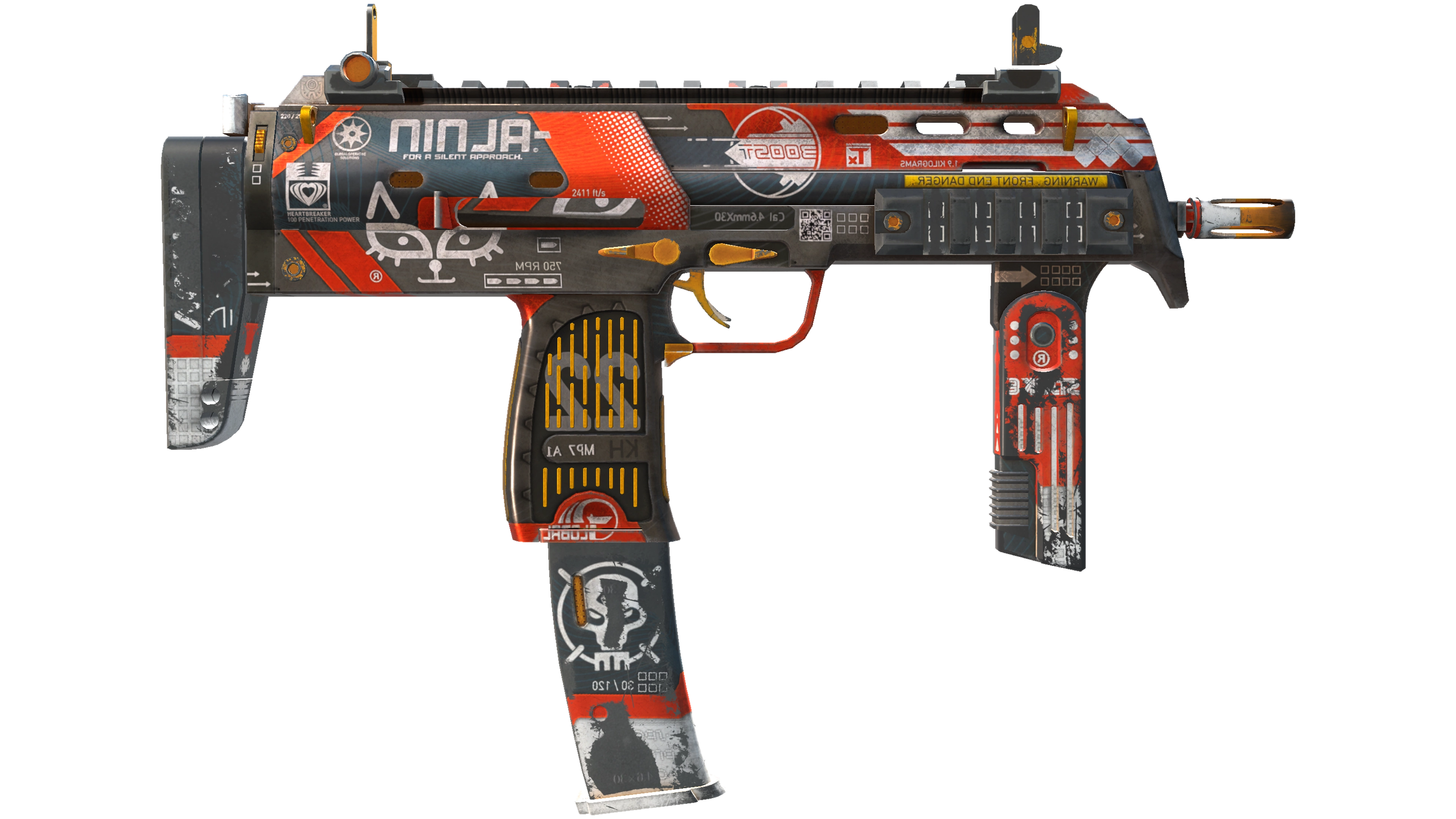 StatTrak™ MP7 | Bloodsport (Well-Worn) thumbnail