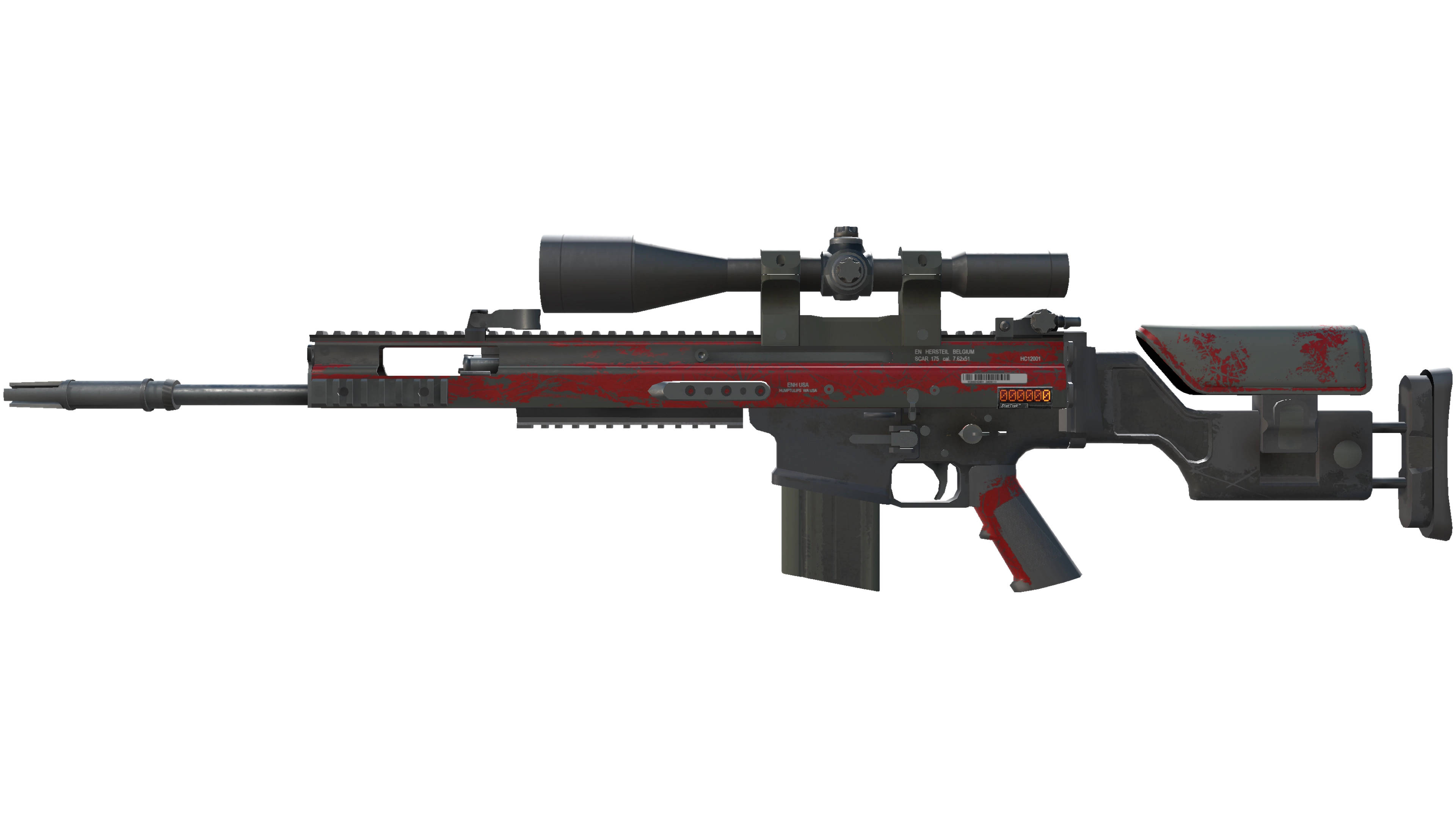 StatTrak™ SCAR-20 | Crimson Web (Battle-Scarred)