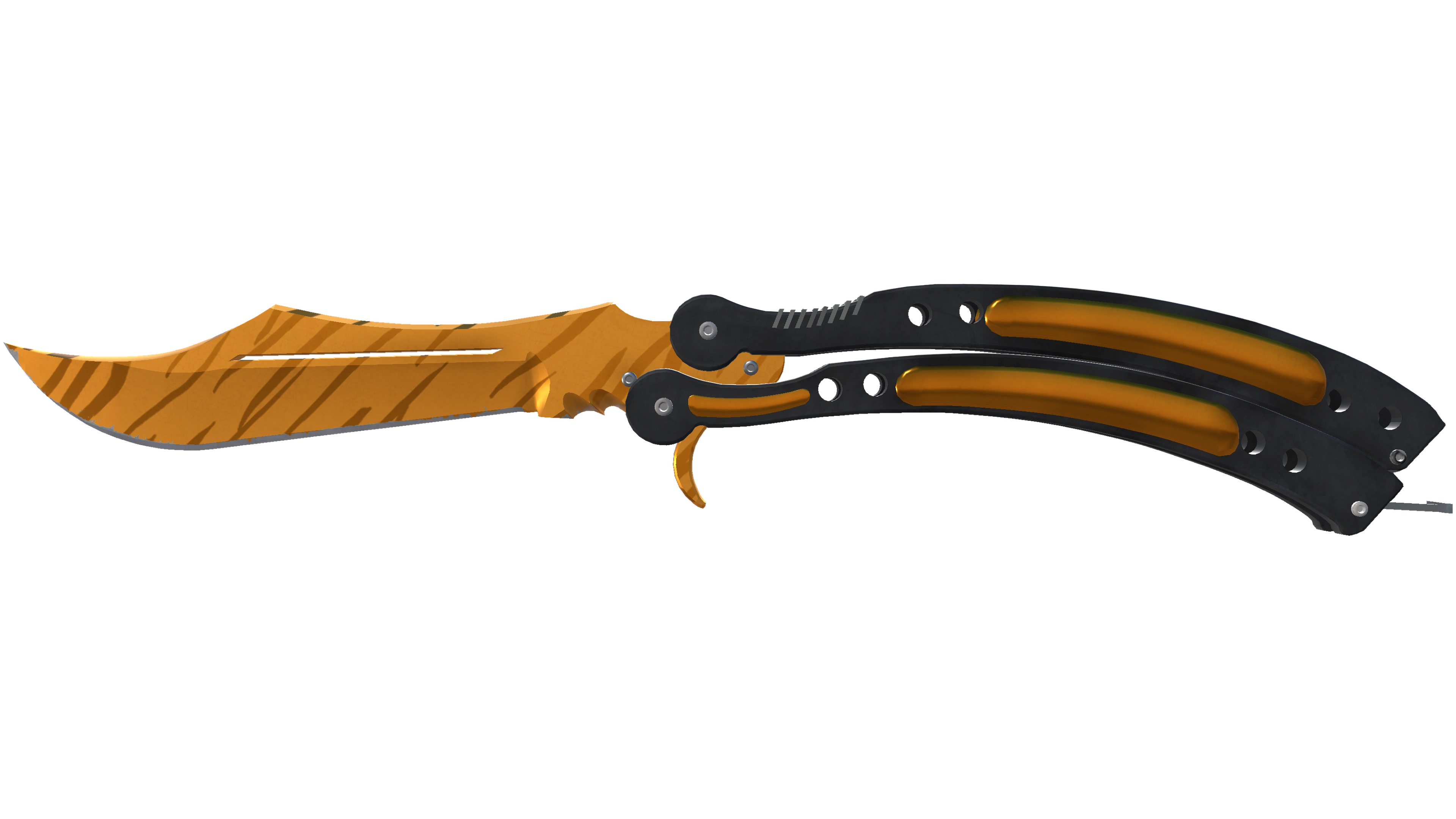 Vorschau von ★ StatTrak™ Butterfly Knife | Tiger Tooth (Factory New)