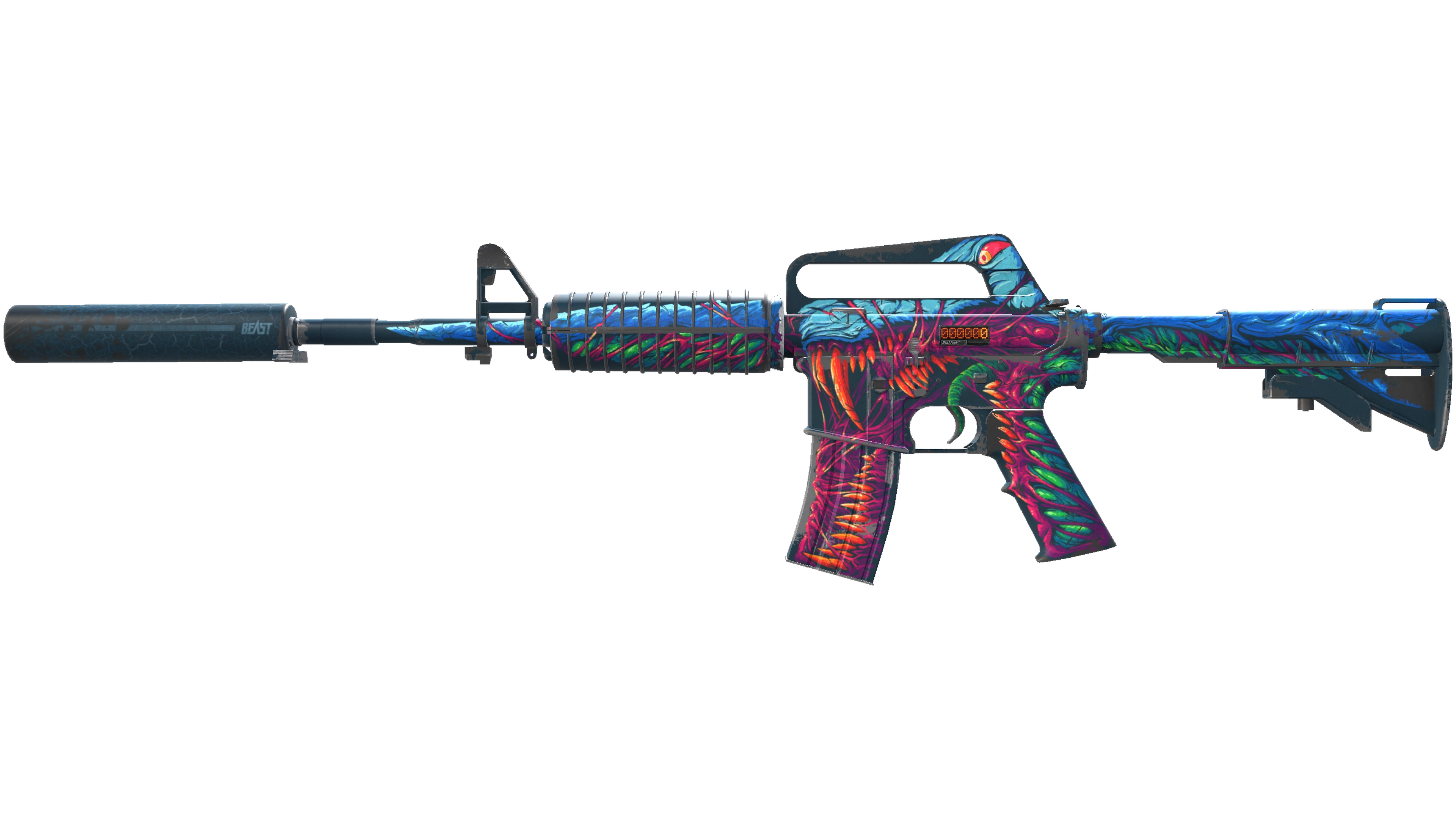 StatTrak™ M4A1-S | Hyper Beast (Well-Worn) thumbnail