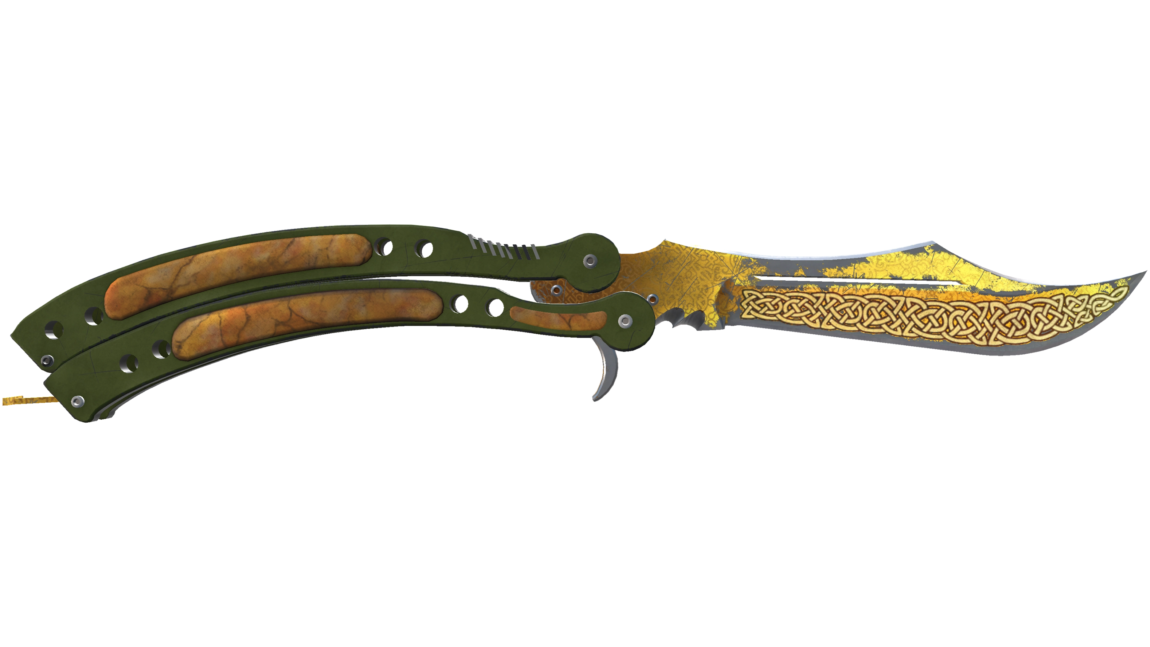 ★ StatTrak™ Butterfly Knife | Lore (Battle-Scarred)