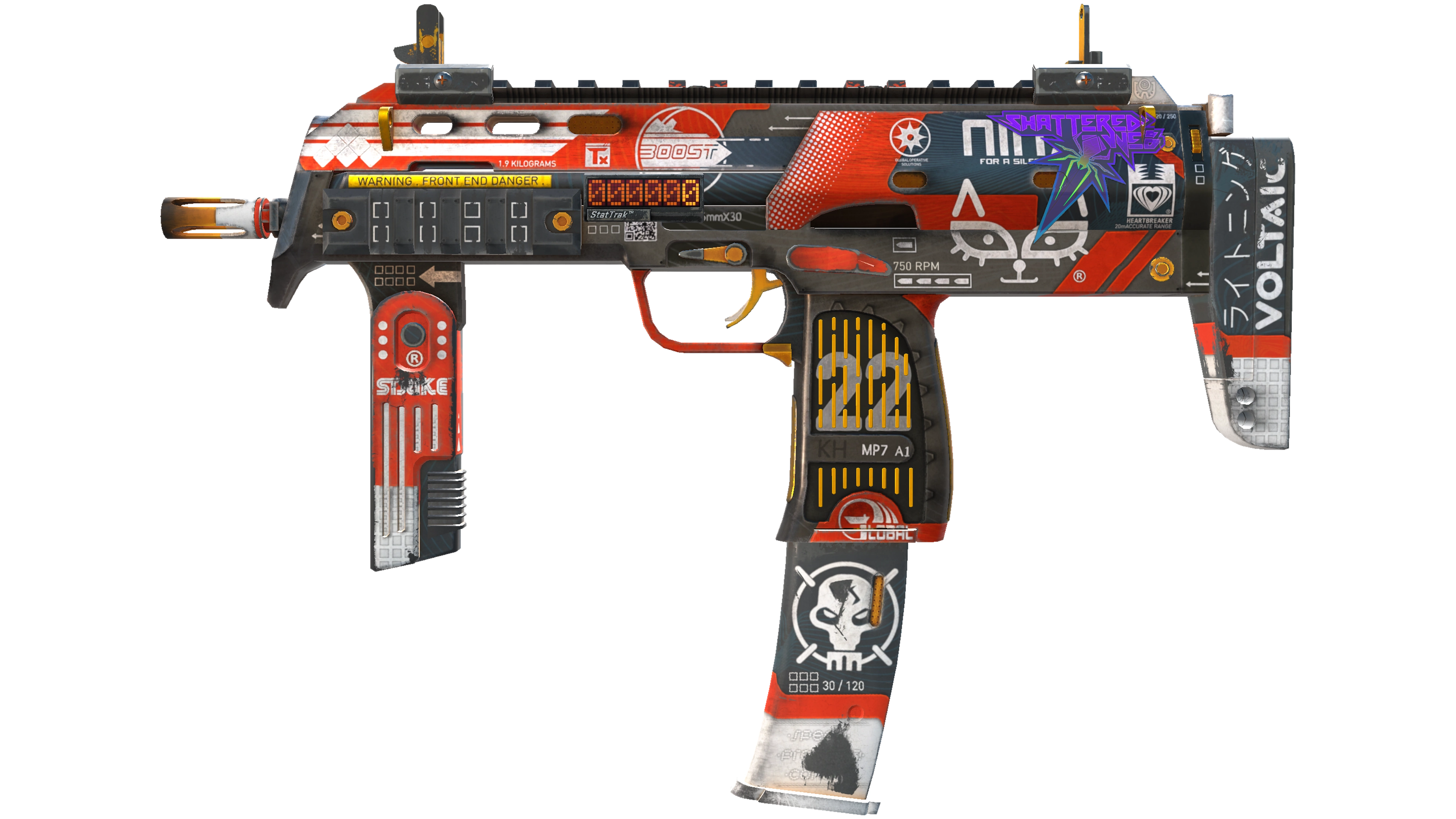 StatTrak™ MP7 | Bloodsport (Field-Tested) thumbnail