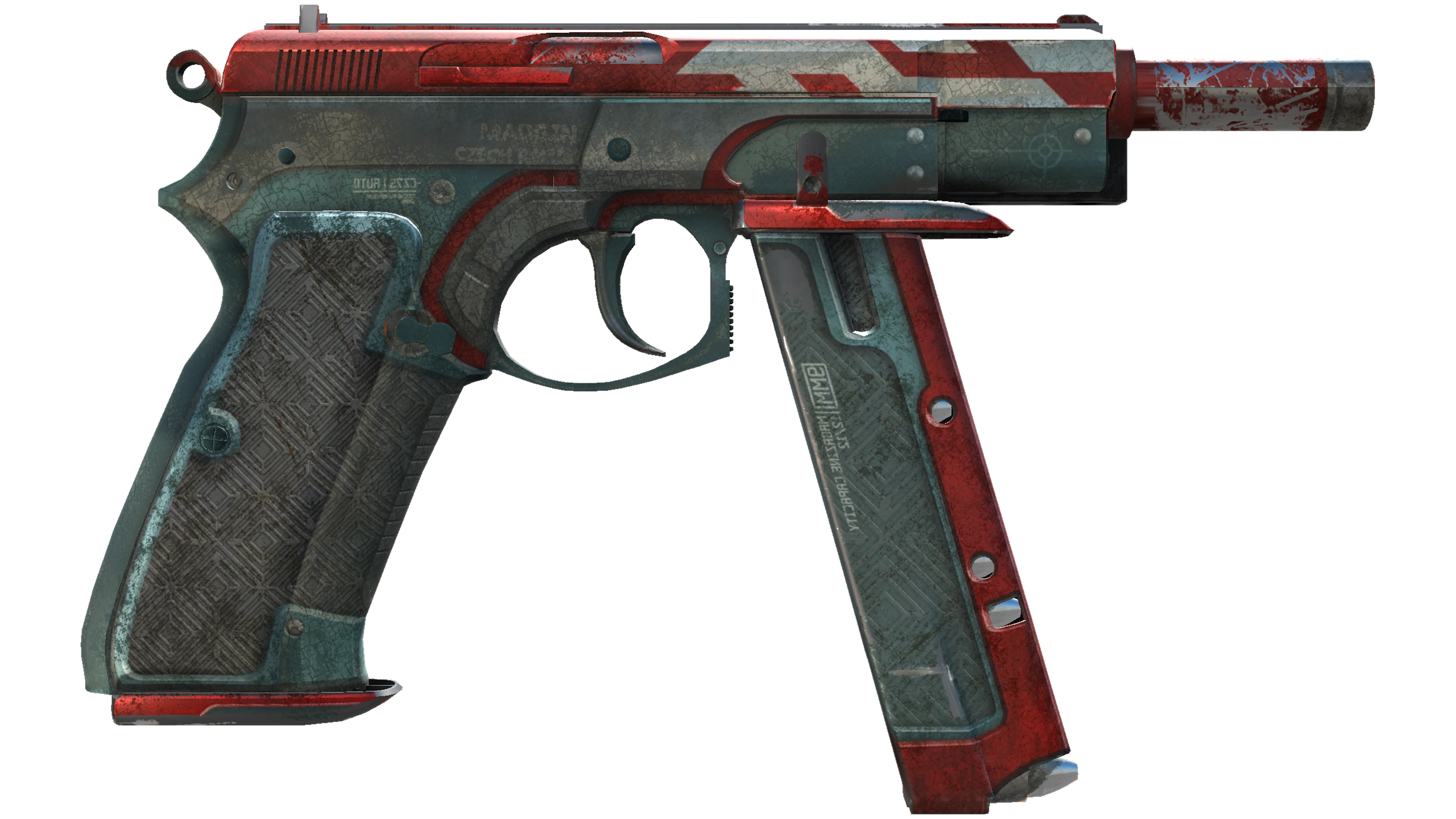StatTrak™ CZ75-Auto | Red Astor (Battle-Scarred) thumbnail
