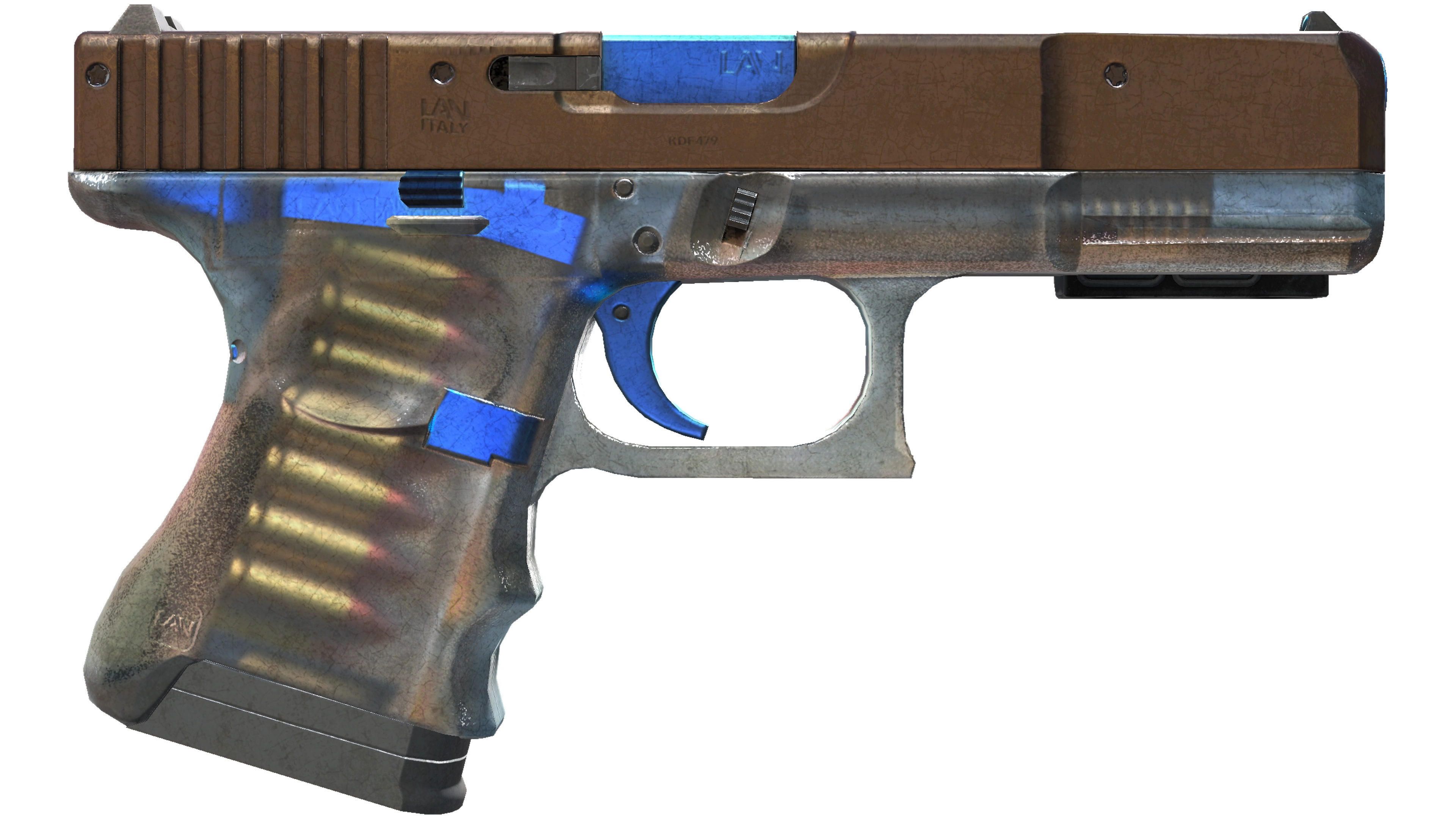 Miniature de StatTrak™ Glock-18 | Clear Polymer (Battle-Scarred)