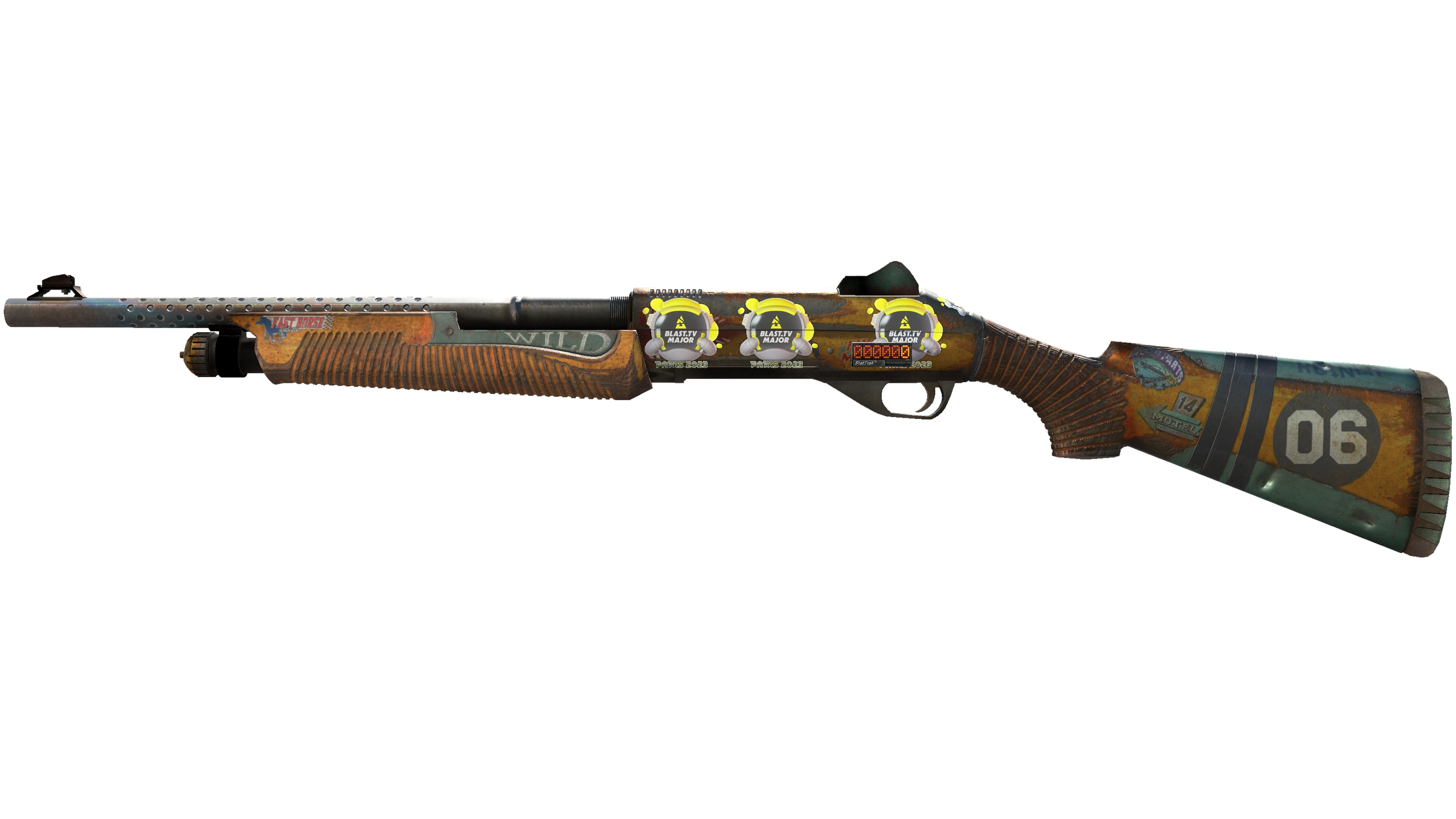 StatTrak™ Nova | Wild Six (Battle-Scarred) thumbnail