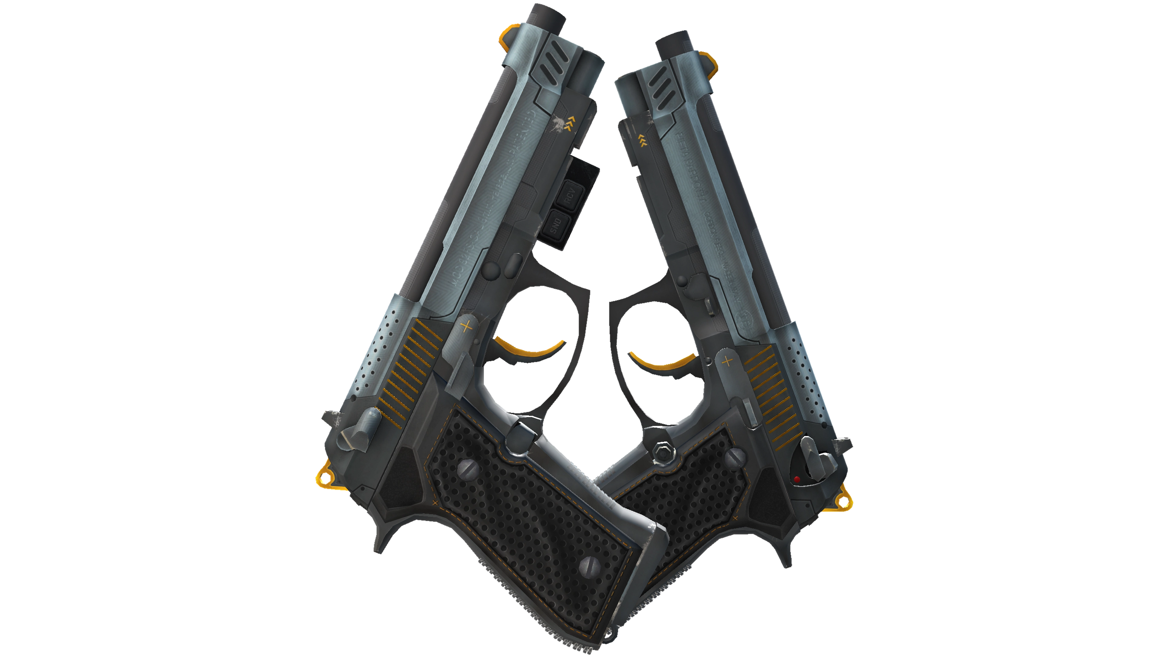 StatTrak™ Dual Berettas | Ventilators (Minimal Wear) thumbnail