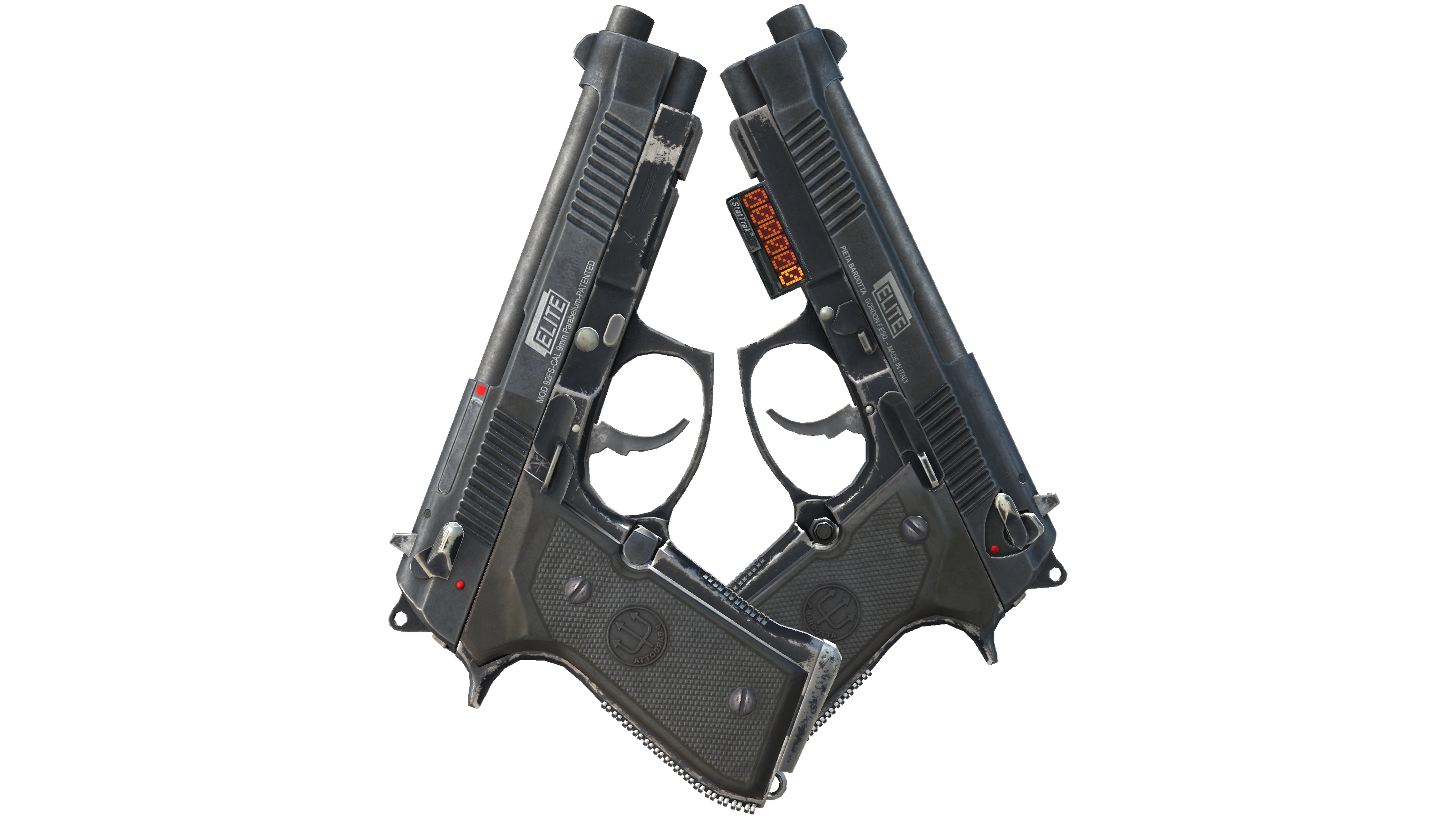 StatTrak™ Dual Berettas | Elite 1.6 (Battle-Scarred)