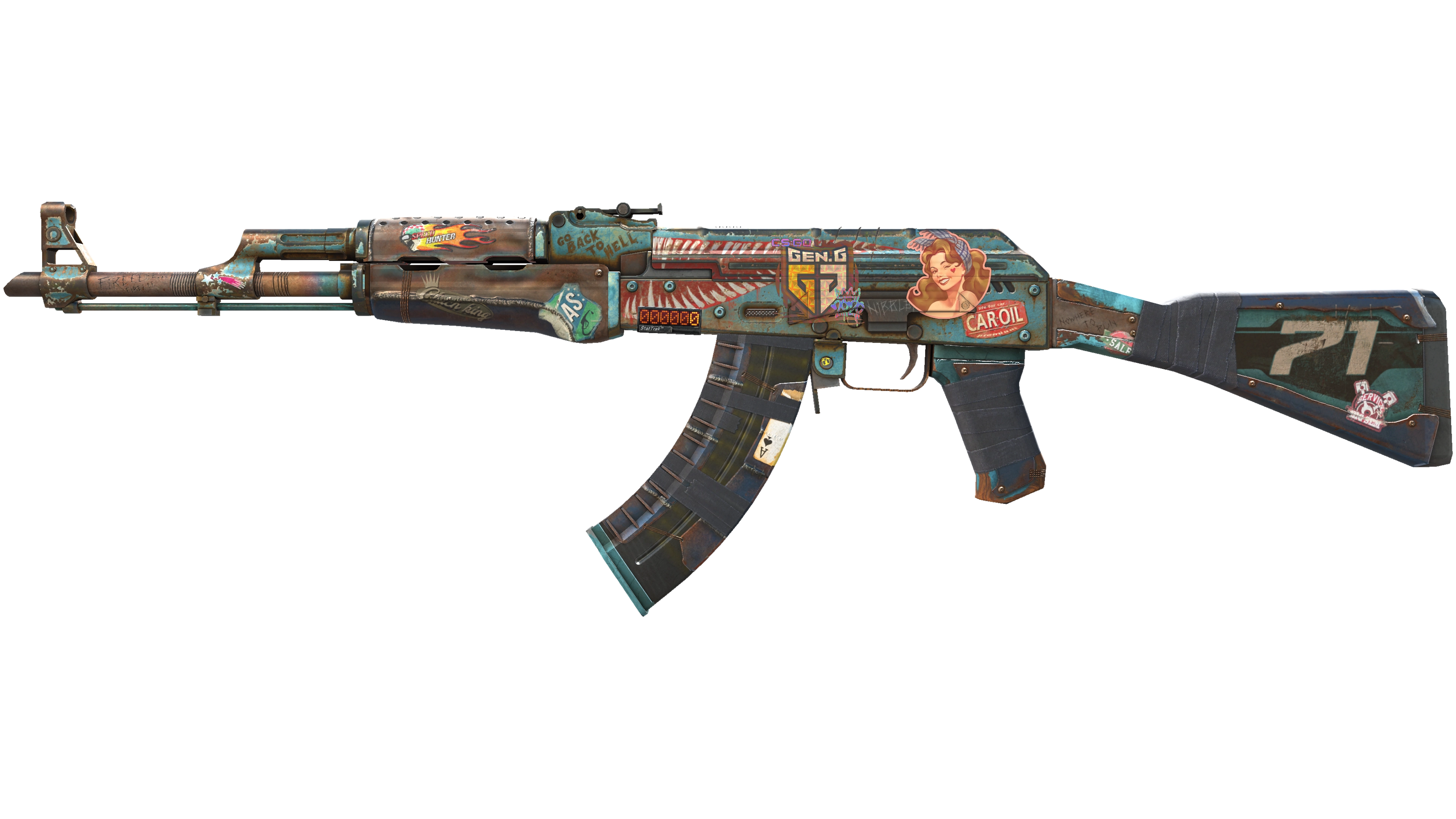 StatTrak™ AK-47 | Rat Rod (Well-Worn) thumbnail