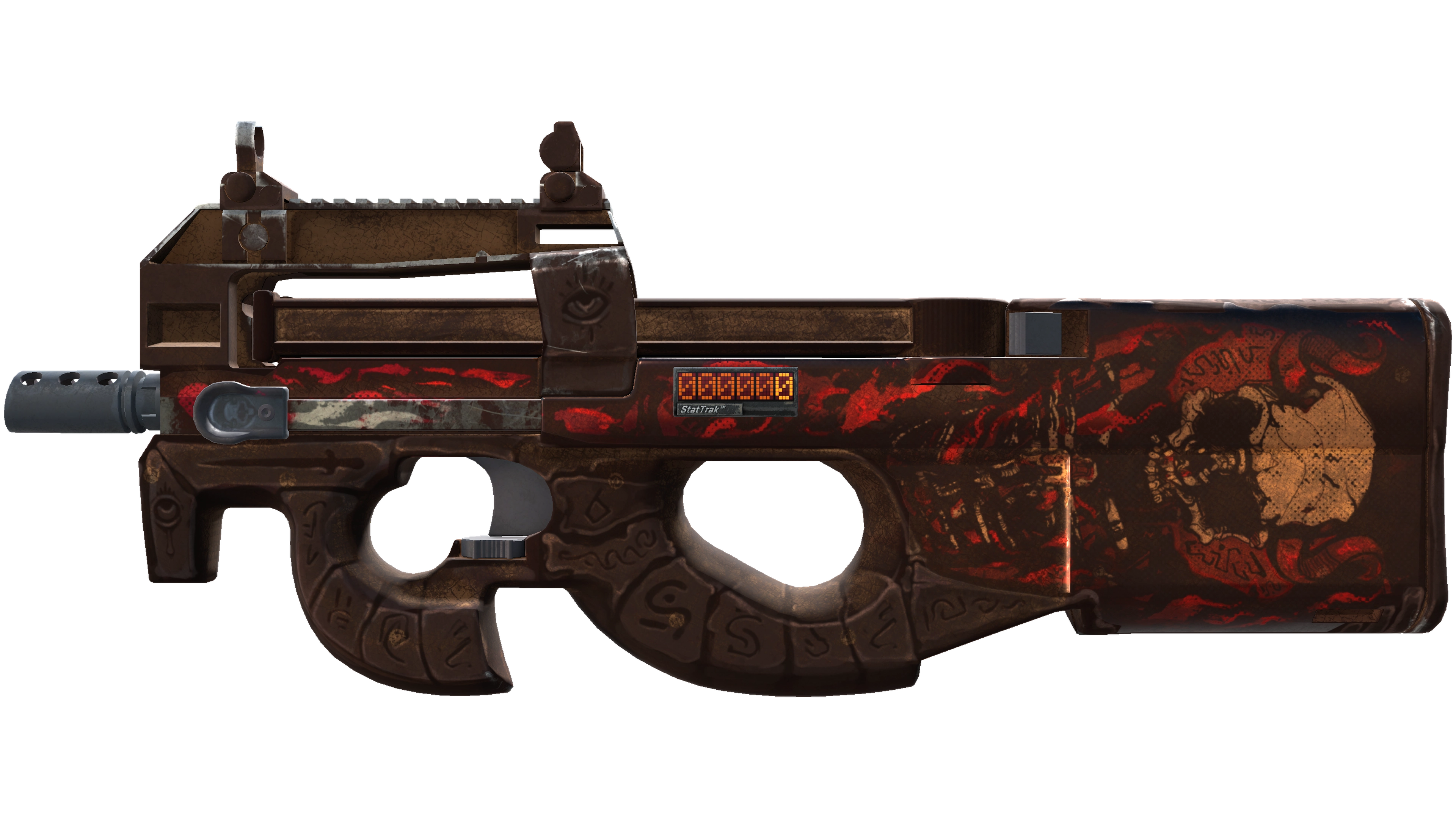 StatTrak™ P90 | Shallow Grave (Battle-Scarred)