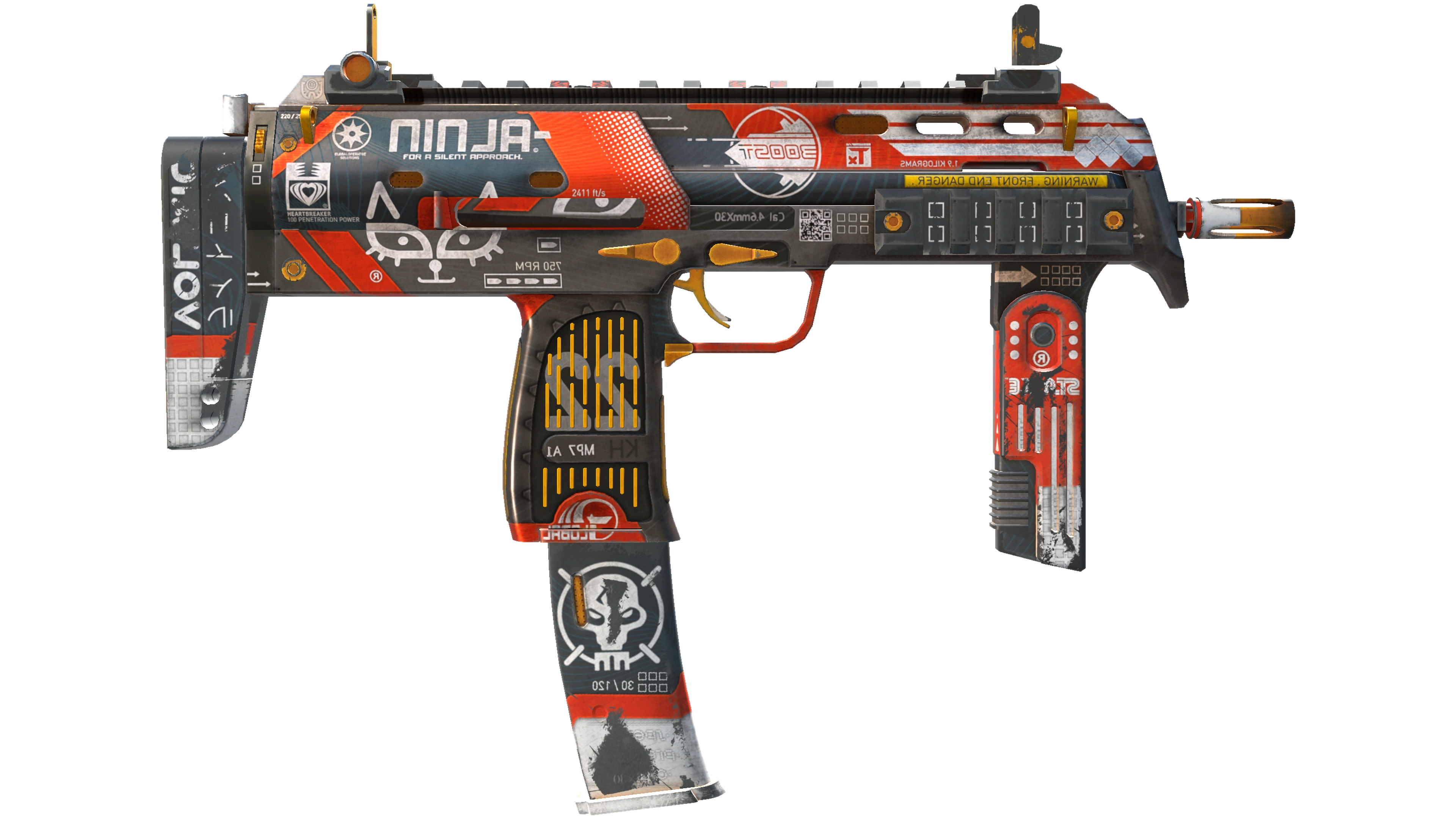 StatTrak™ MP7 | Bloodsport (Field-Tested) thumbnail