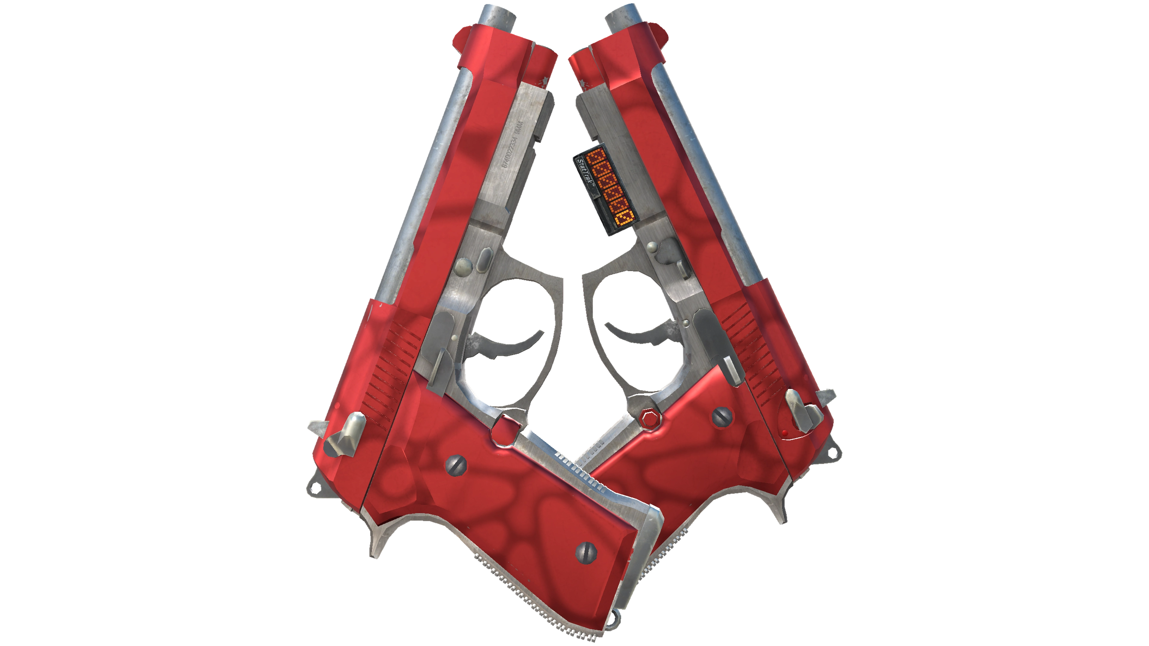 StatTrak™ Dual Berettas | Hemoglobin (Factory New)