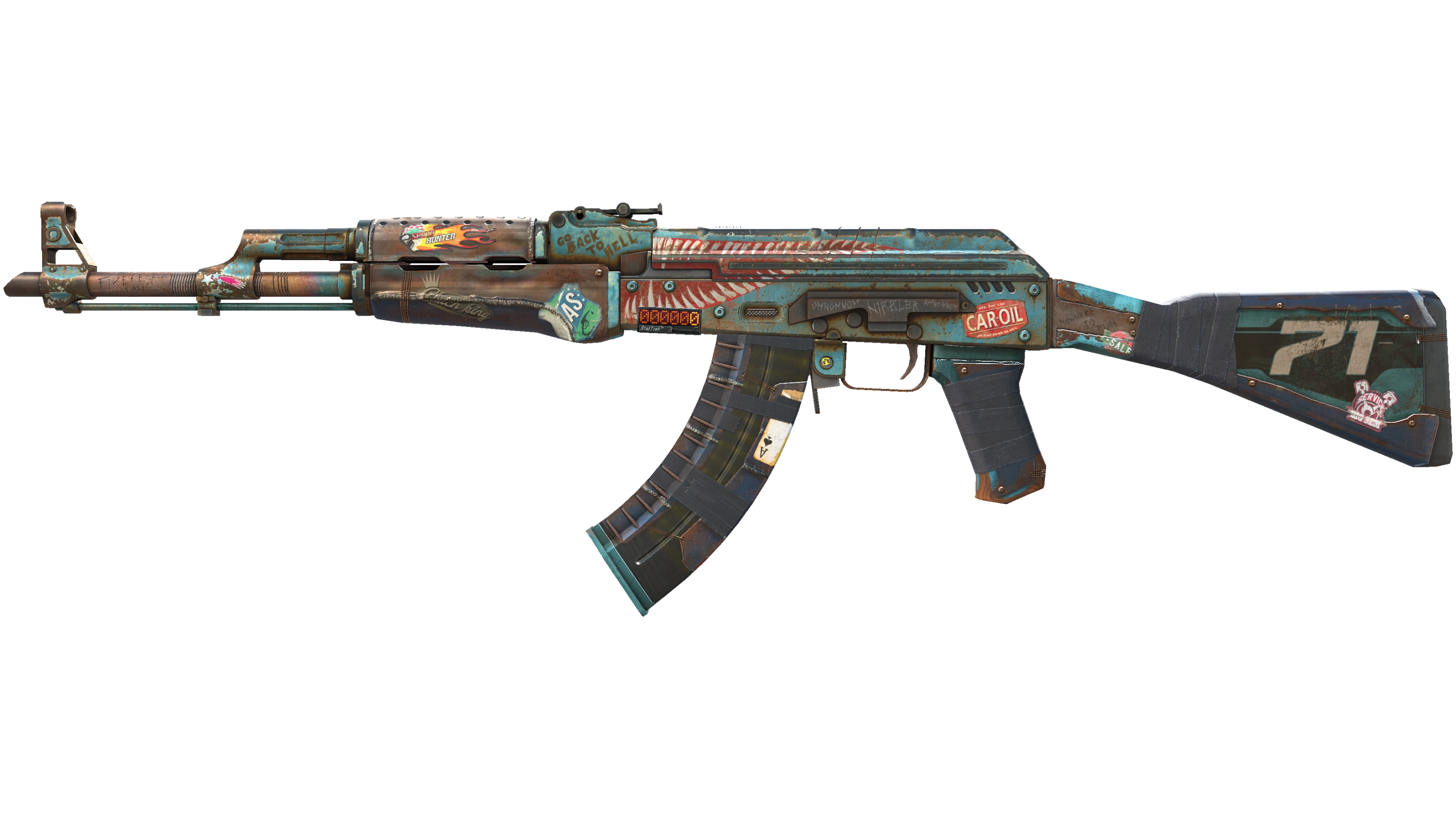 StatTrak™ AK-47 | Rat Rod (Well-Worn)
