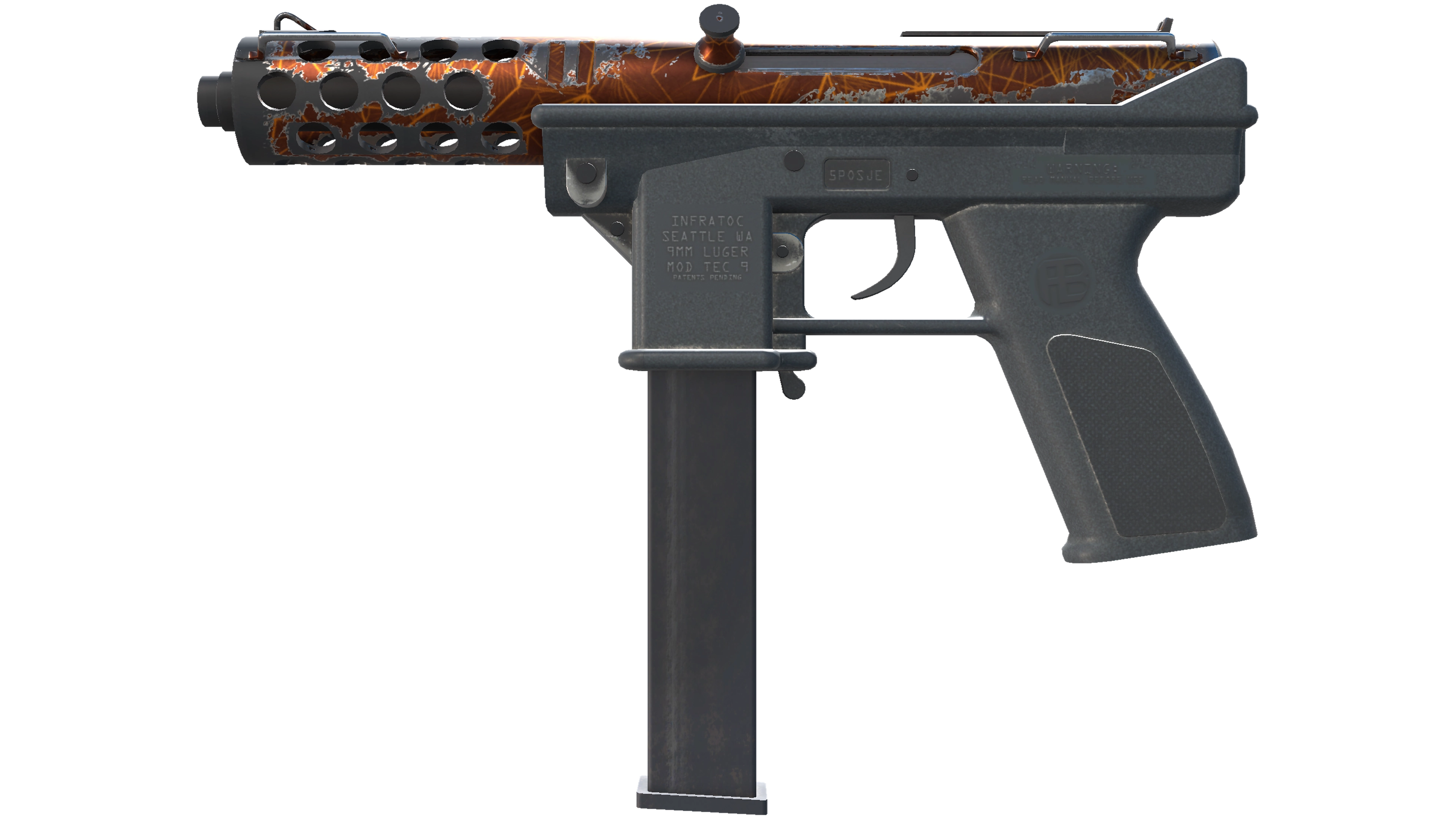 Tec-9 | Red Quartz (Well-Worn)