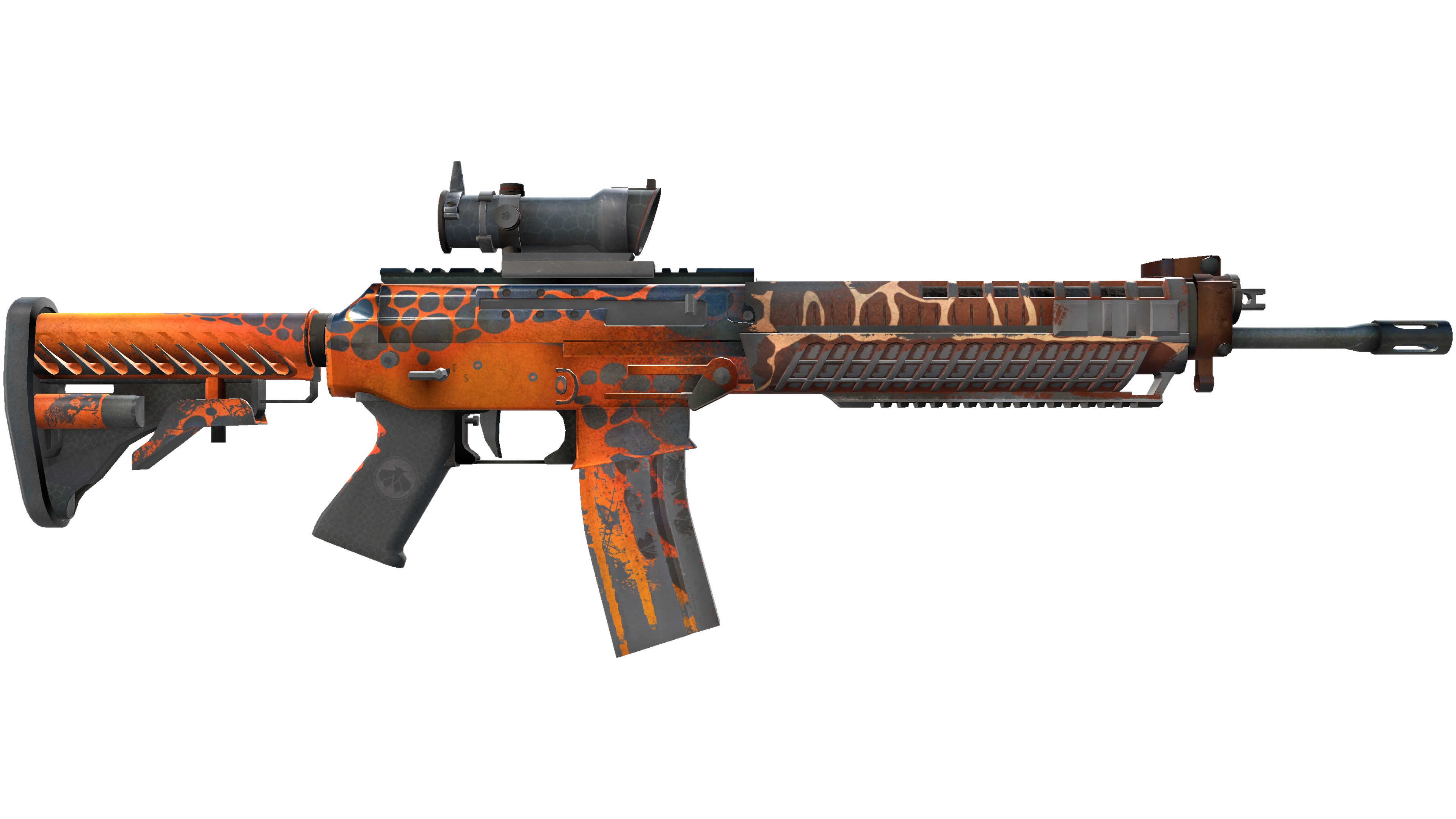 StatTrak™ SG 553 | Tiger Moth (Well-Worn) thumbnail