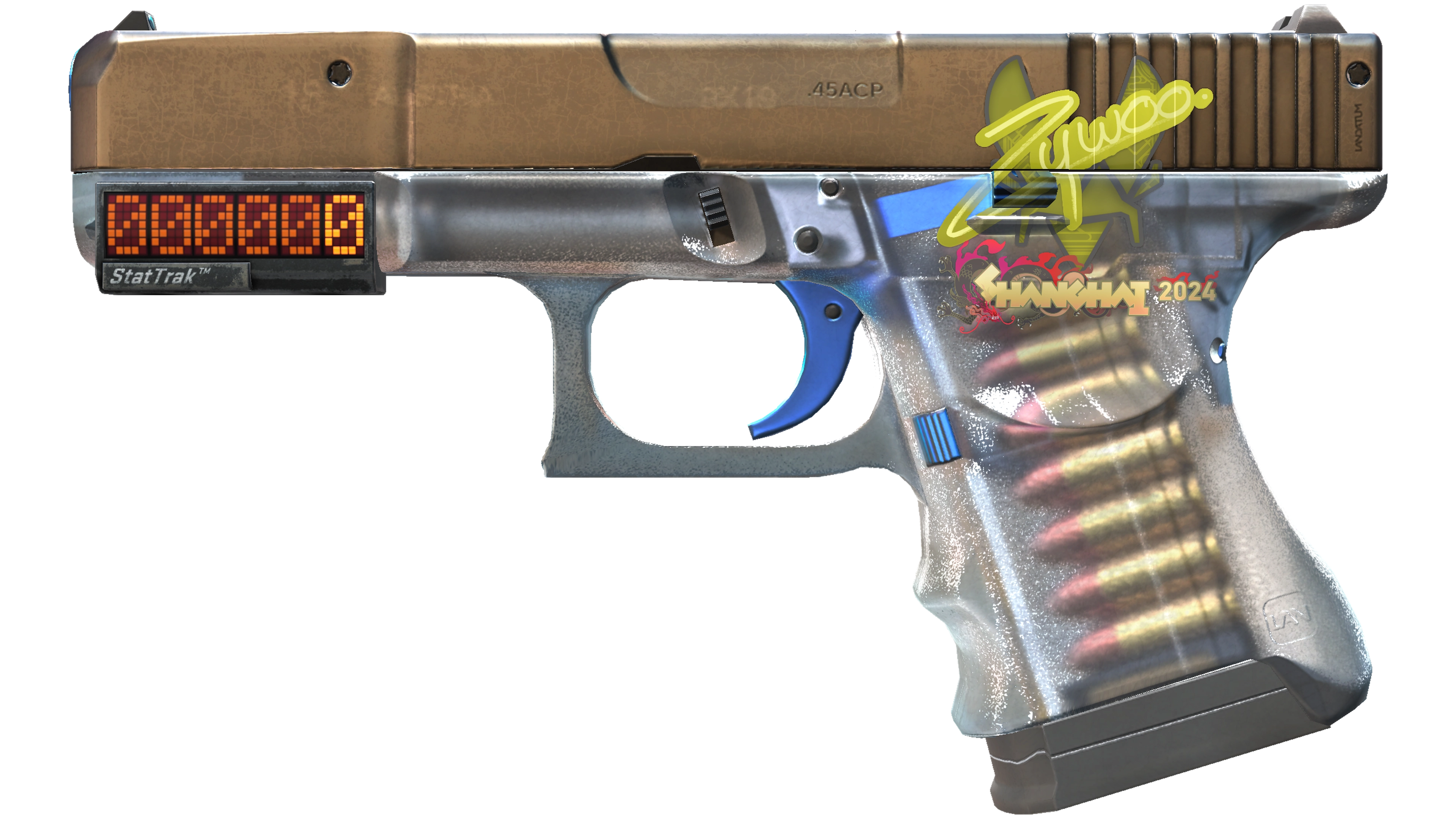StatTrak™ Glock-18 | Clear Polymer (Minimal Wear)