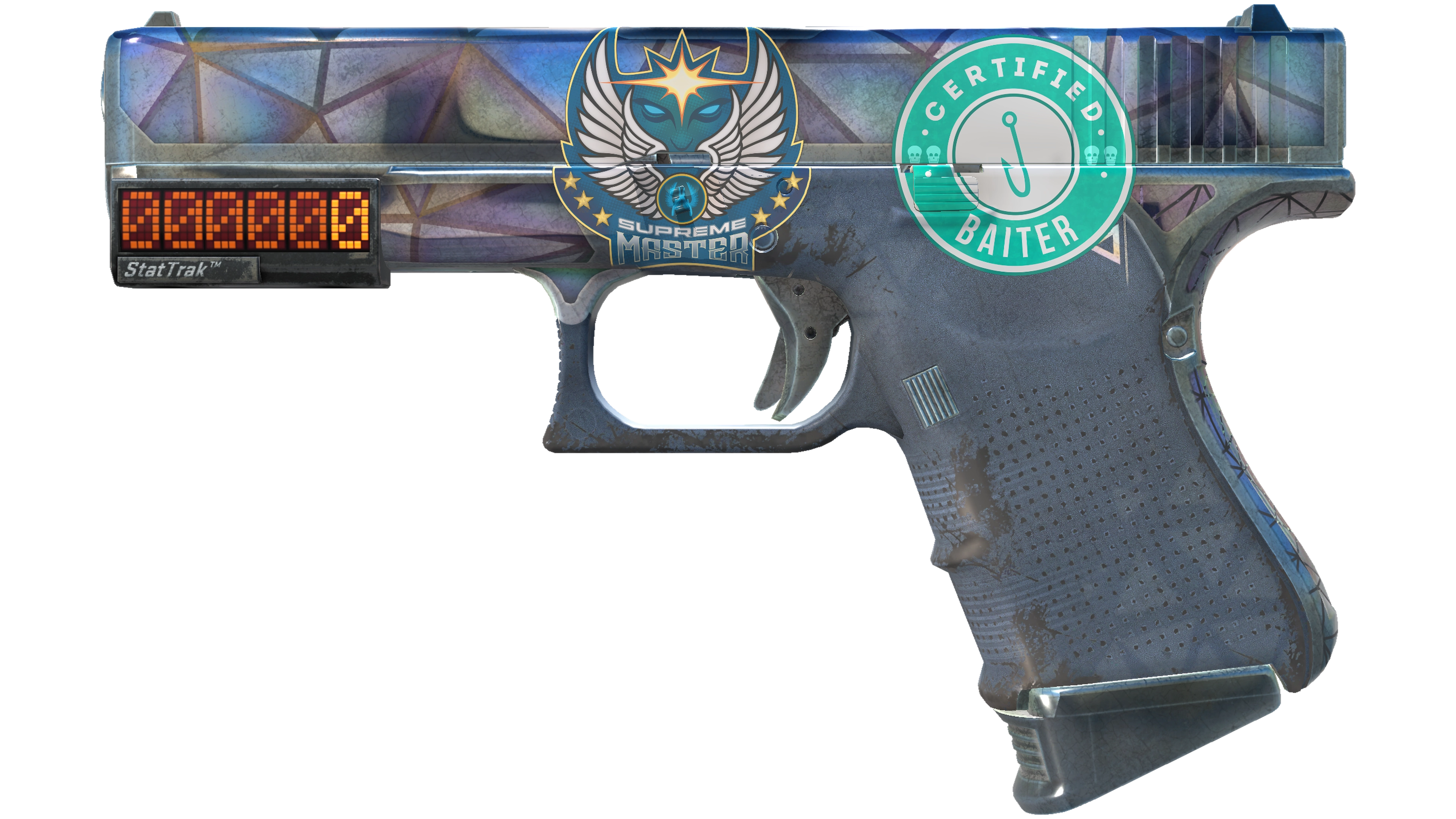 StatTrak™ Glock-18 | Mirror Mosaic (Battle-Scarred)