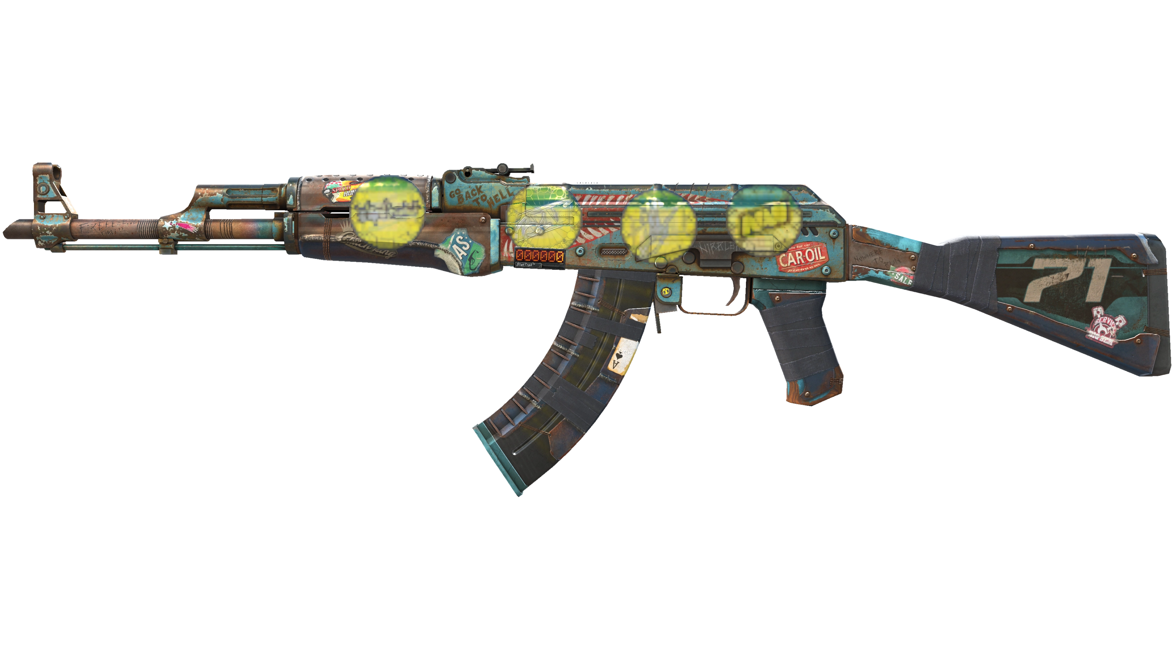 StatTrak™ AK-47 | Rat Rod (Well-Worn)