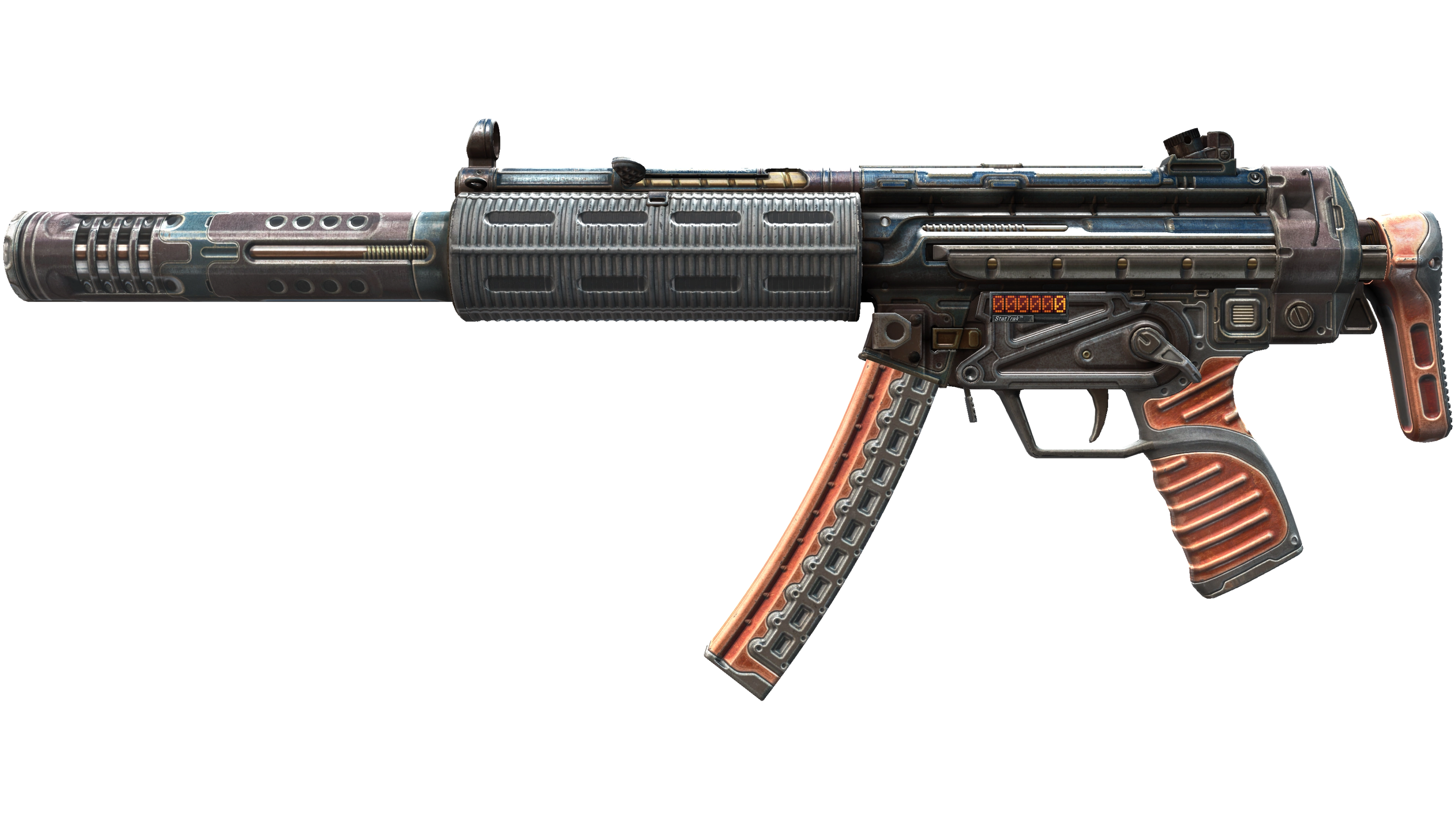 صورة مصغرة لـ StatTrak™ MP5-SD | Gauss (Well-Worn)