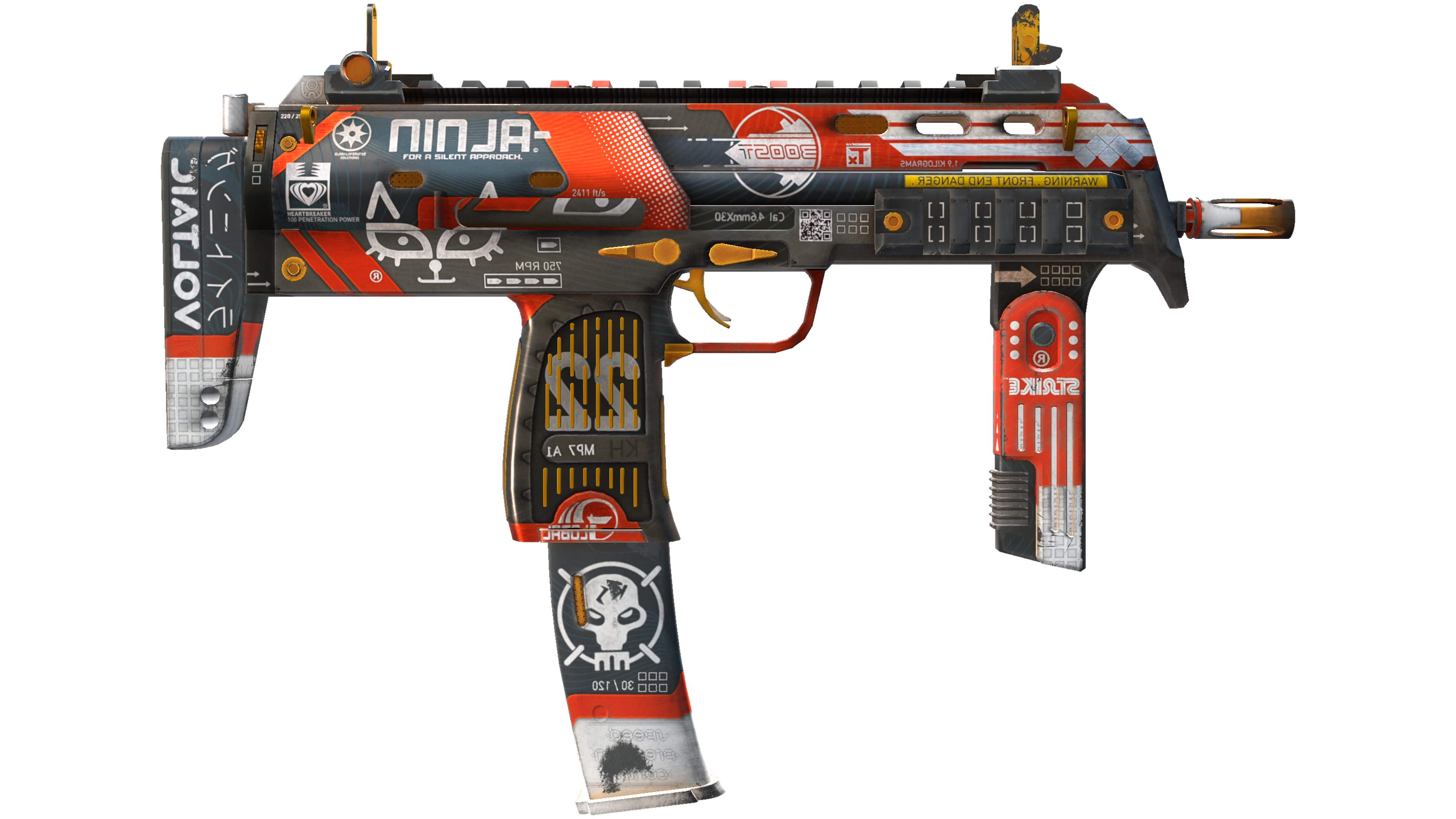 StatTrak™ MP7 | Bloodsport (Field-Tested) 缩略图