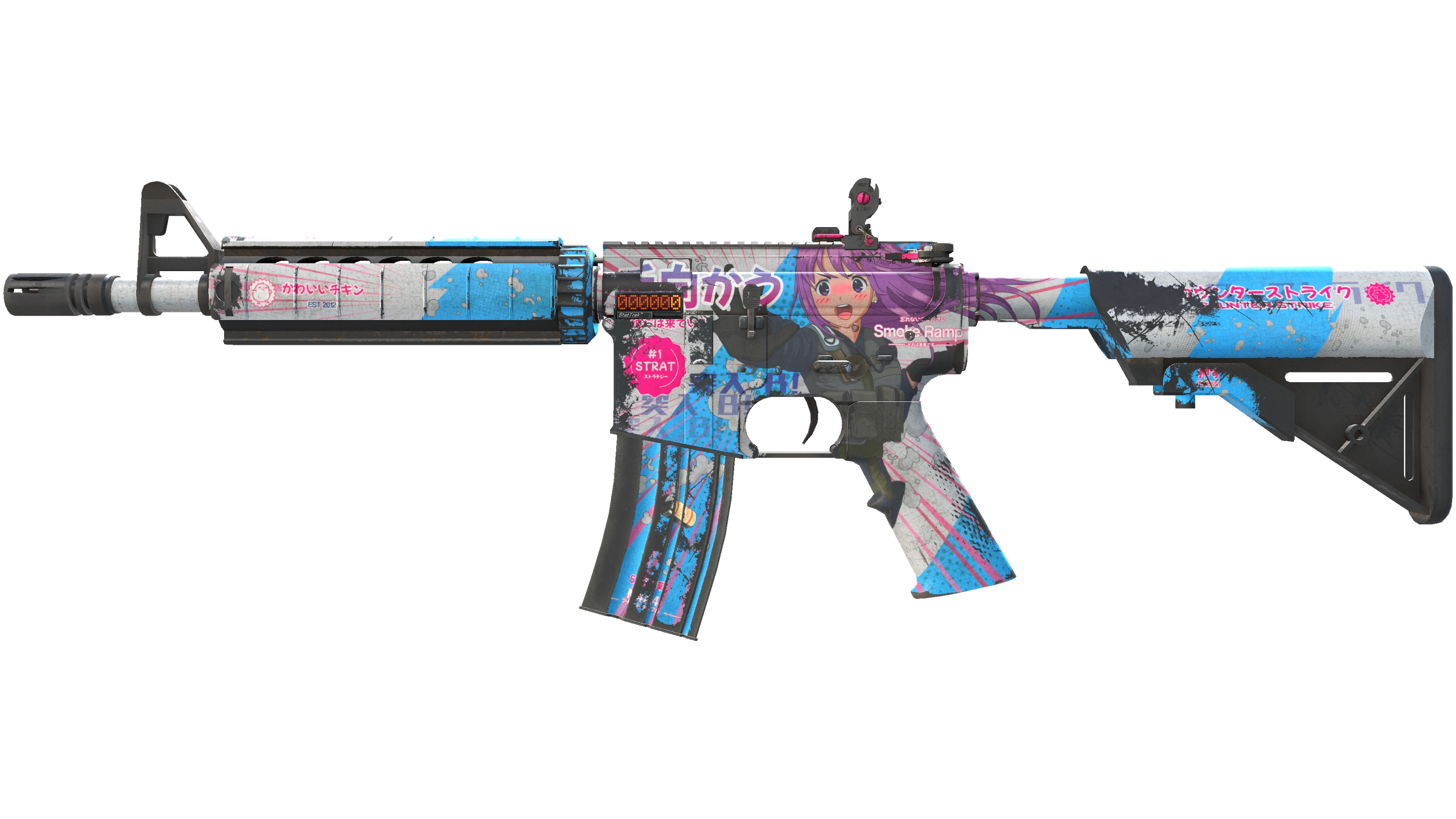 StatTrak™ M4A4 | Temukau (Battle-Scarred)