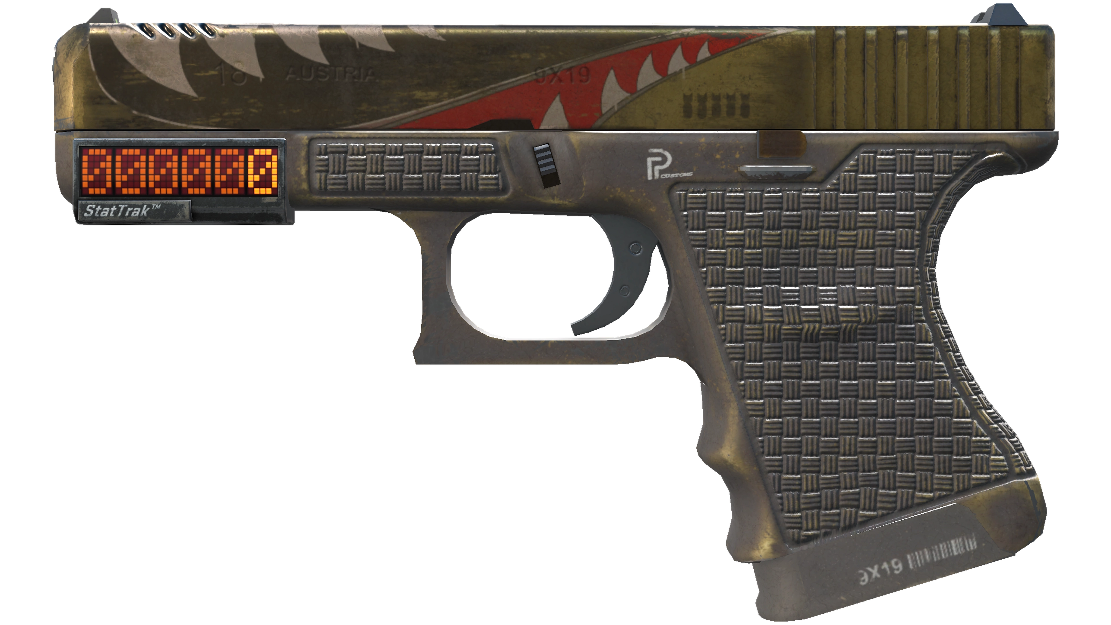 StatTrak™ Glock-18 | Warhawk (Battle-Scarred)
