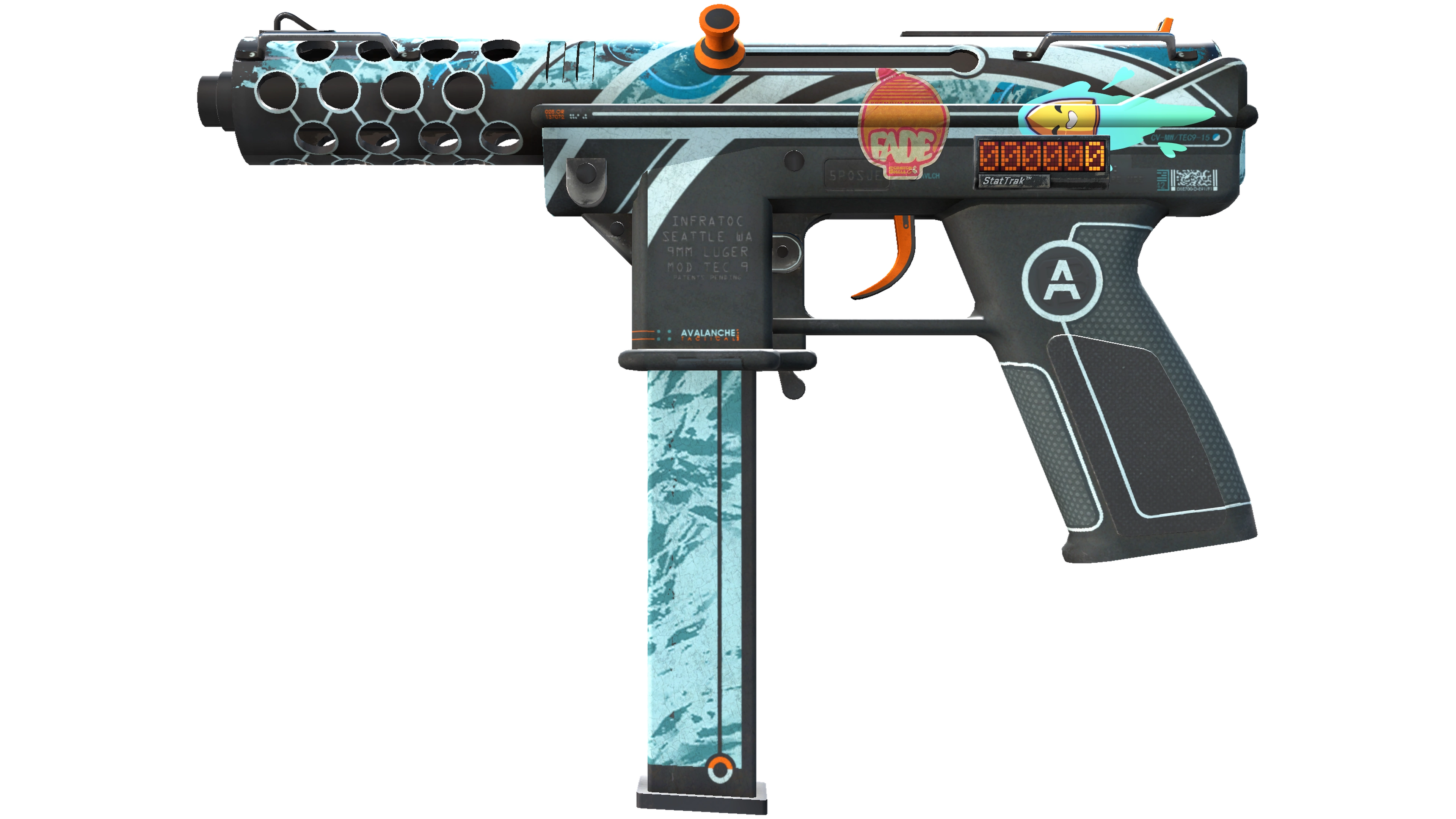StatTrak™ Tec-9 | Avalanche (Well-Worn)