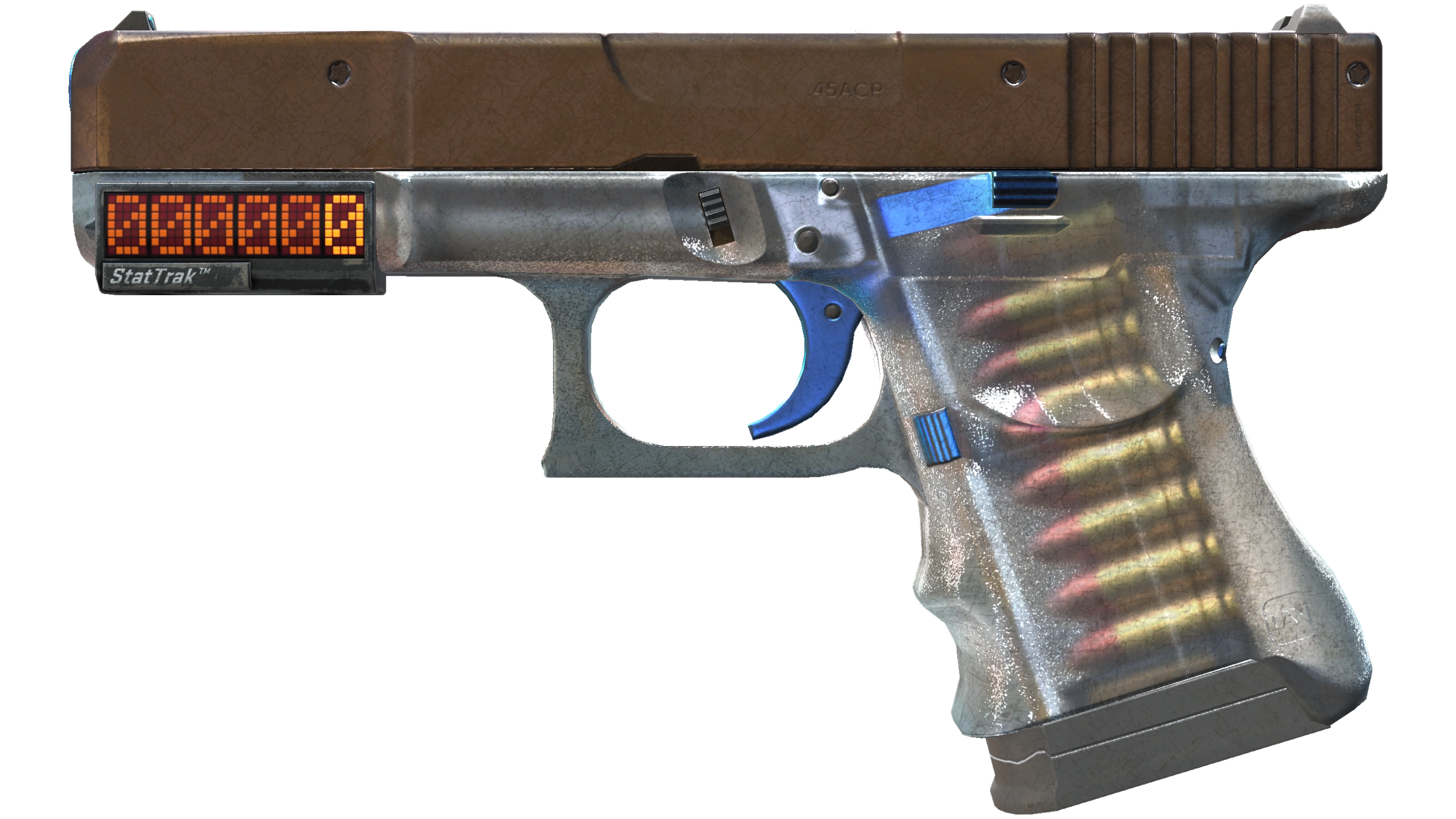 StatTrak™ Glock-18 | Clear Polymer (Battle-Scarred)
